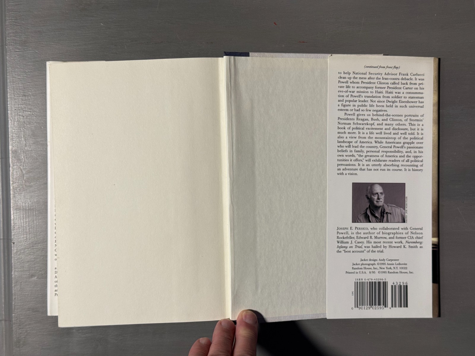 My American Journey by Joseph E. Persico & Colin Powell, 1995, HCDJ, 1st Ed