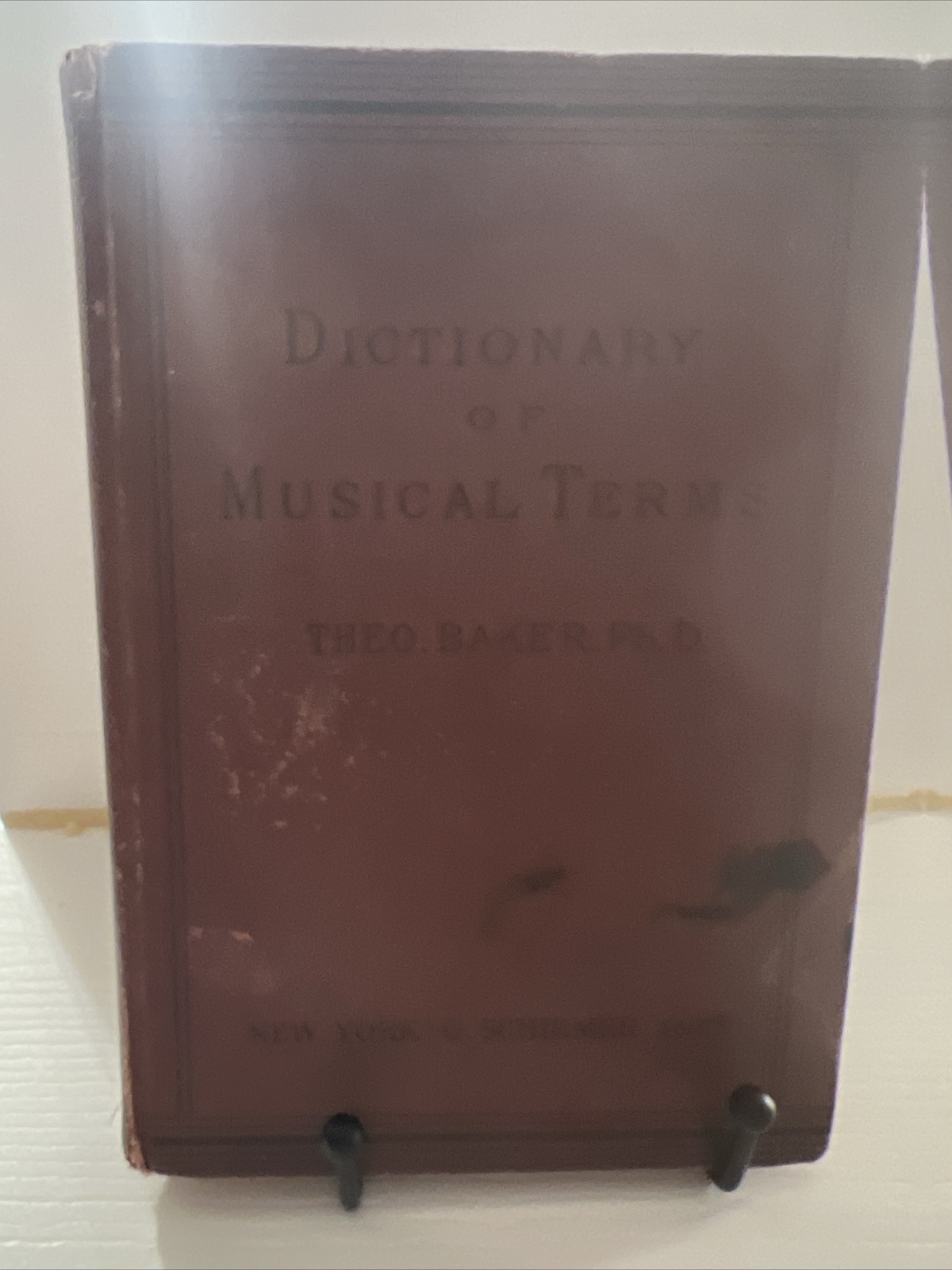 Dictionary of Musical Terms ︱Theo. Baker Ph.D ︱ 1923︱Vintage Book