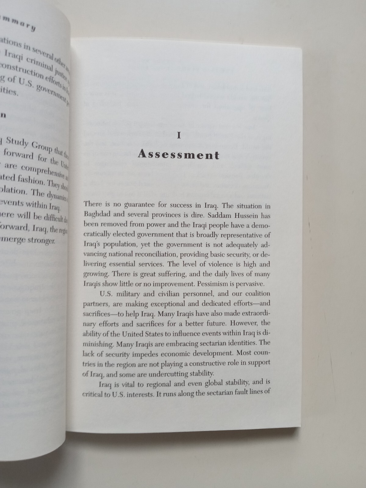 The Iraq Study Group Report : The Way Forward – a New Approach by Lee H….