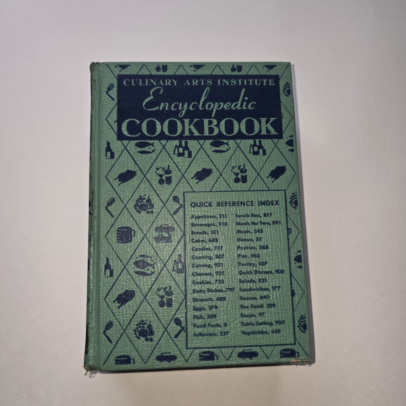 Culinary Arts Institute ENCYCLOPEDIC COOKBOOK 1949 Vintage Ruth Berolzheimer