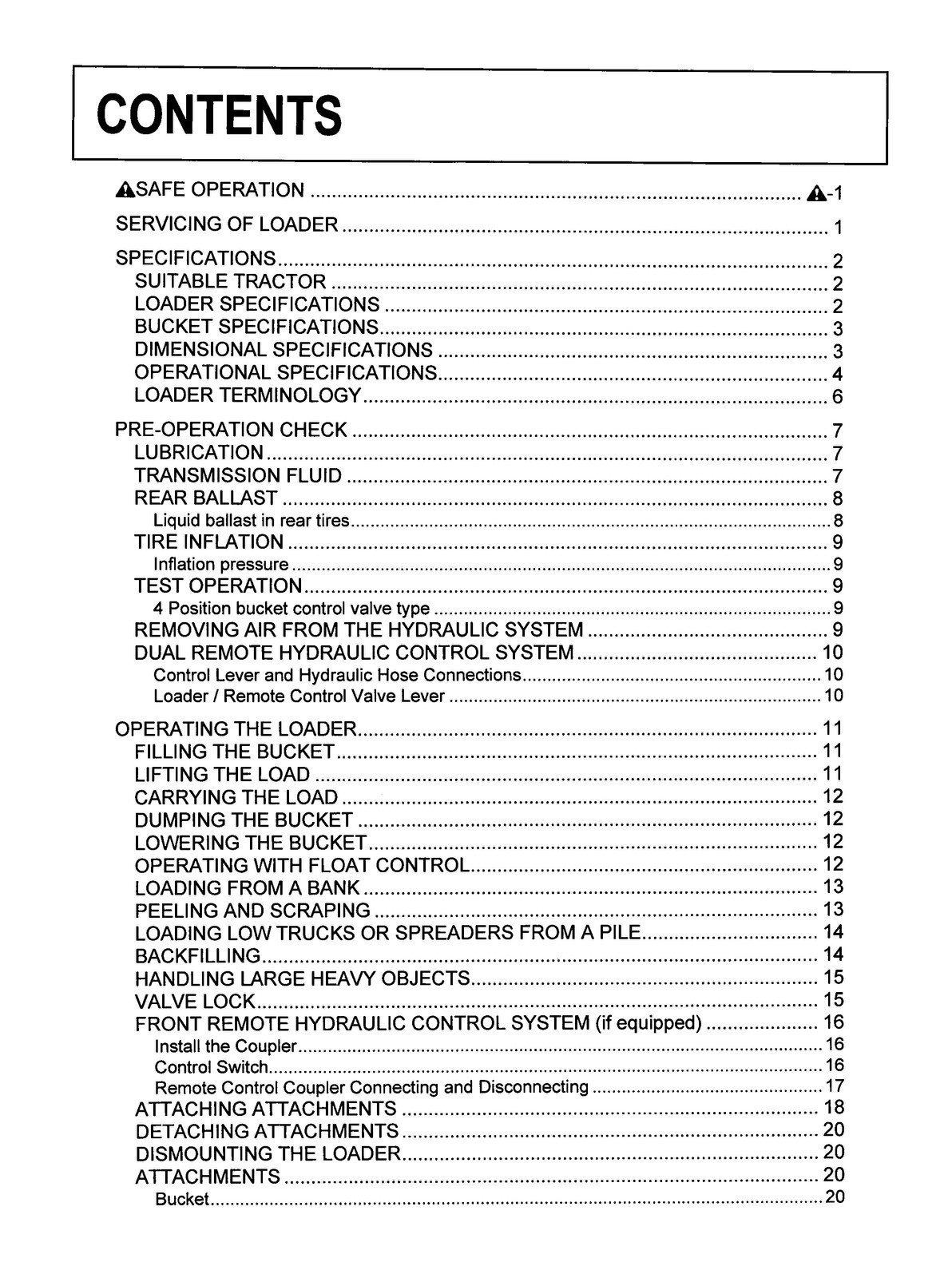 KUBOTA LA434 Front Loader Operators Manual, DURABLE COIL FASTENED – TOUGH COVERS