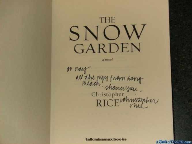 The Snow Garden: A Novel – Hardcover, by Rice Christopher – Very Good x
