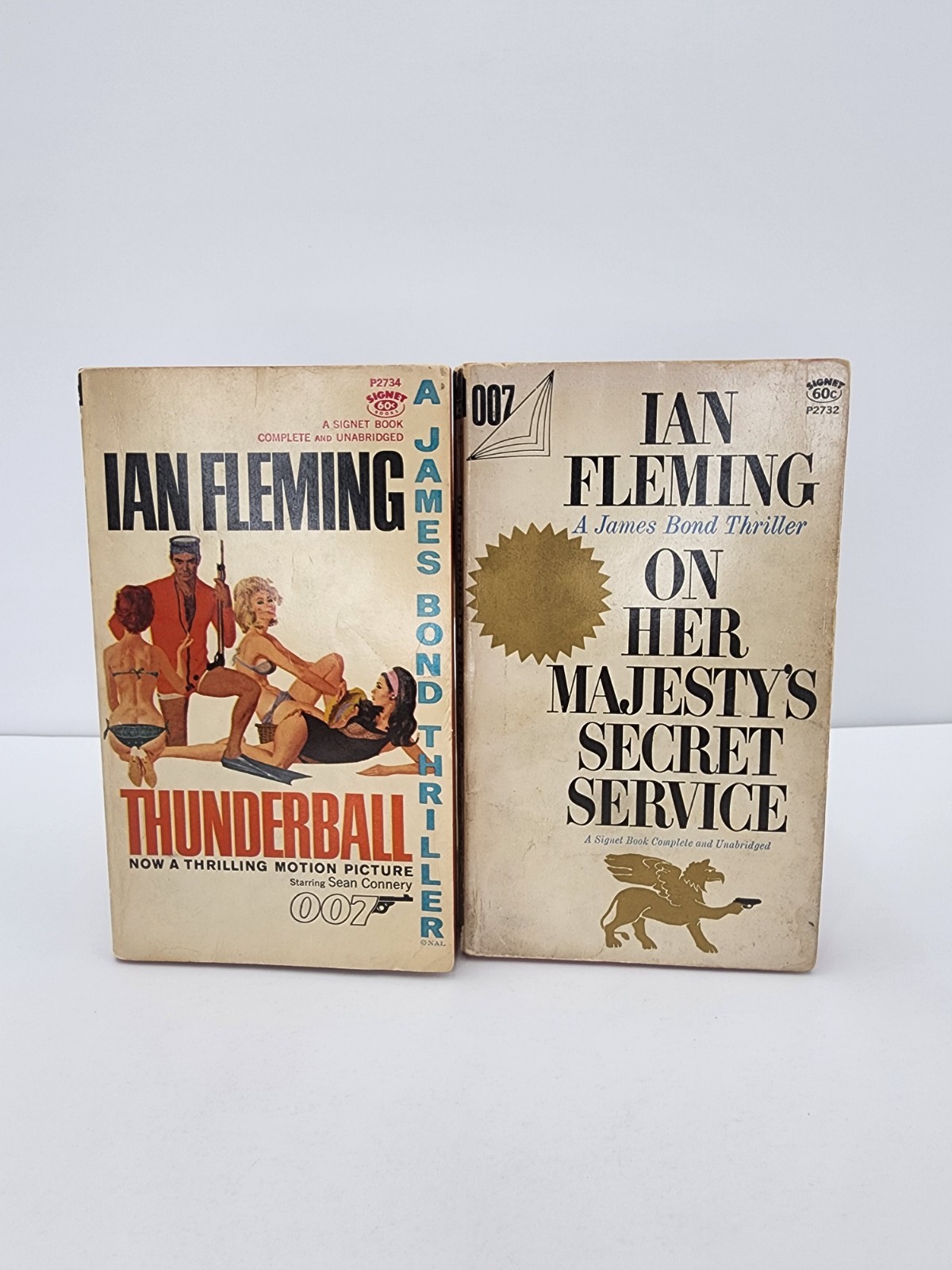 Lot of 2 Vintage James Bond 007 Paperbacks – Ian Fleming