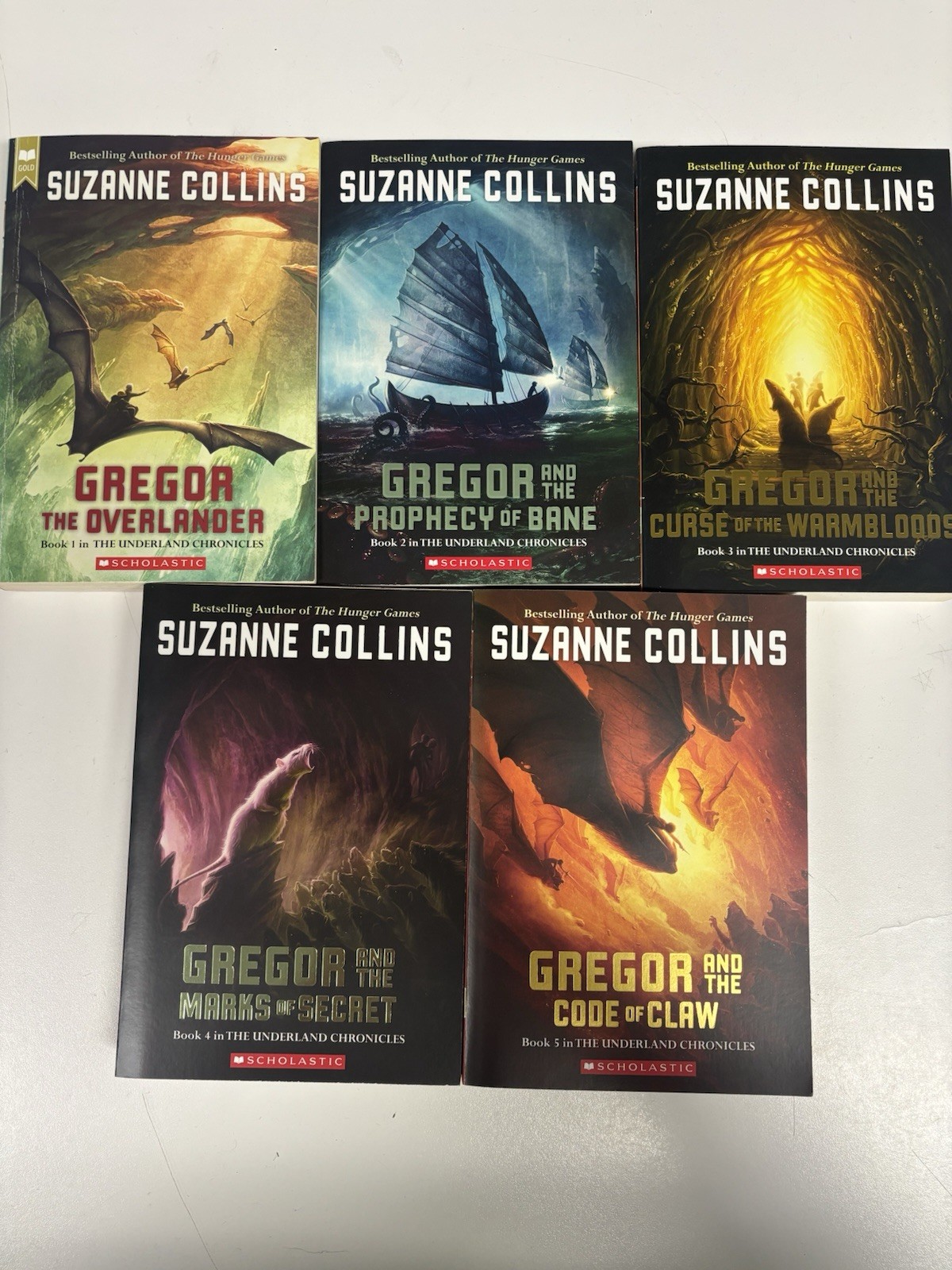 Suzanne Collins Gregor Underland Chronicles 5-Book Set Paperback Fantasy Fiction