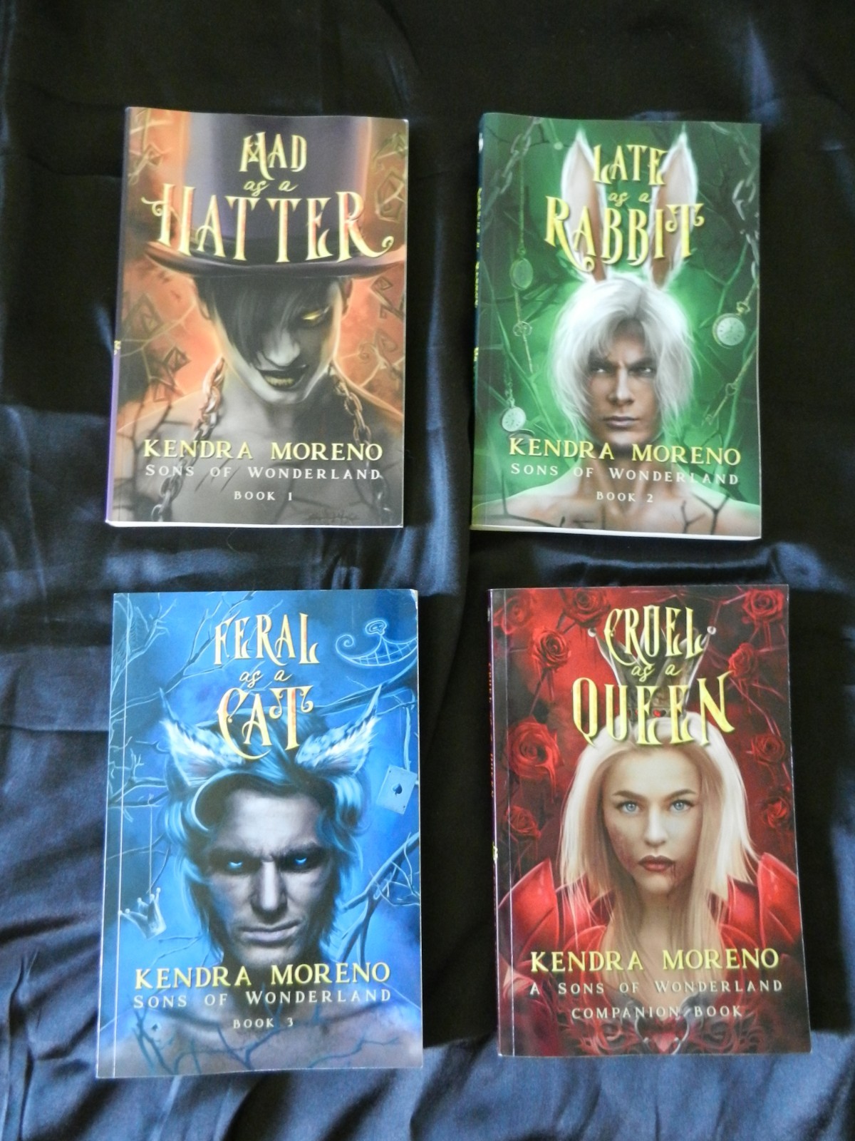 Complete (4) Book Series “Sons of Wonderland” by Kendra Moreno