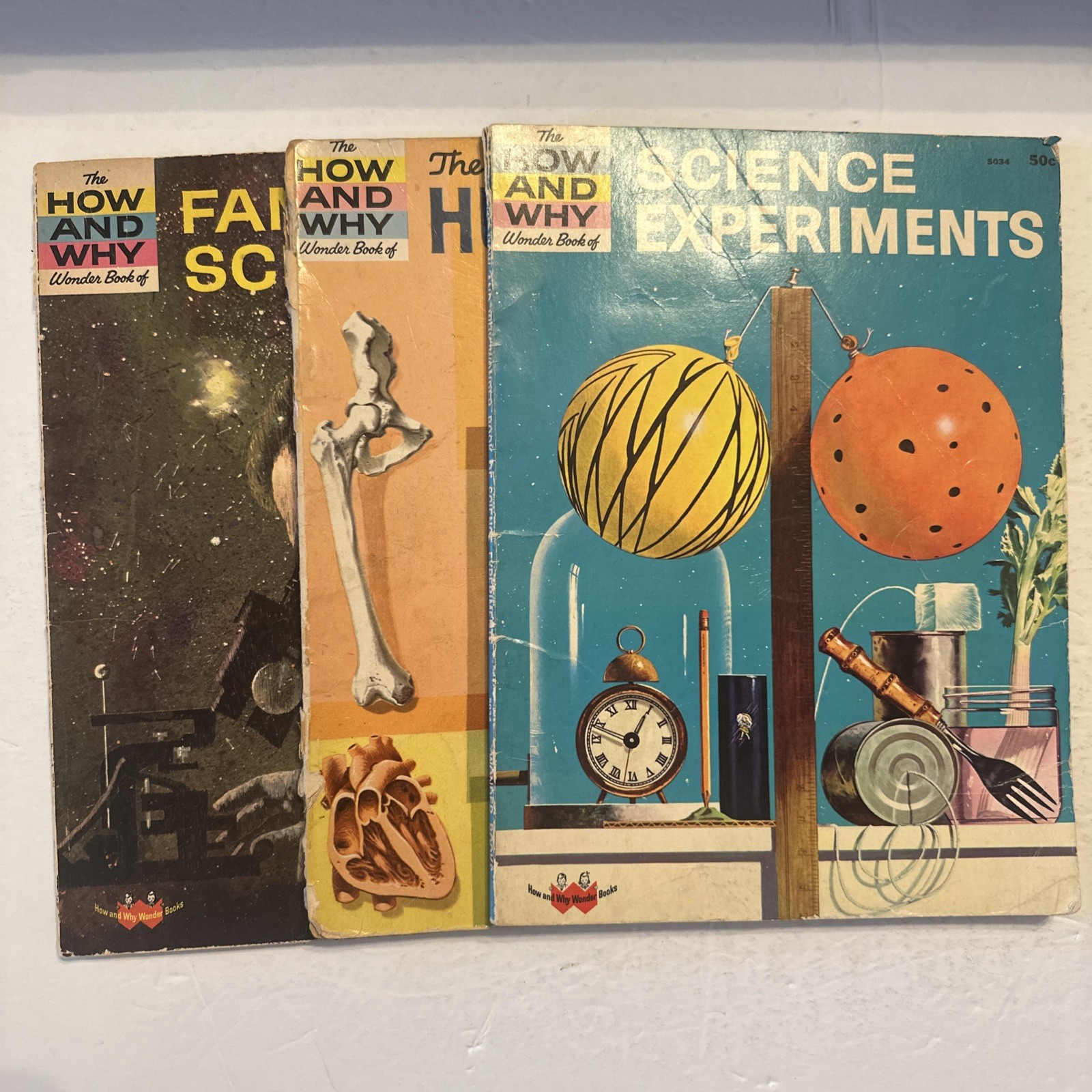 Lot Of 3 The How And Why Wonder Books Paperback Science Human Body Scientists