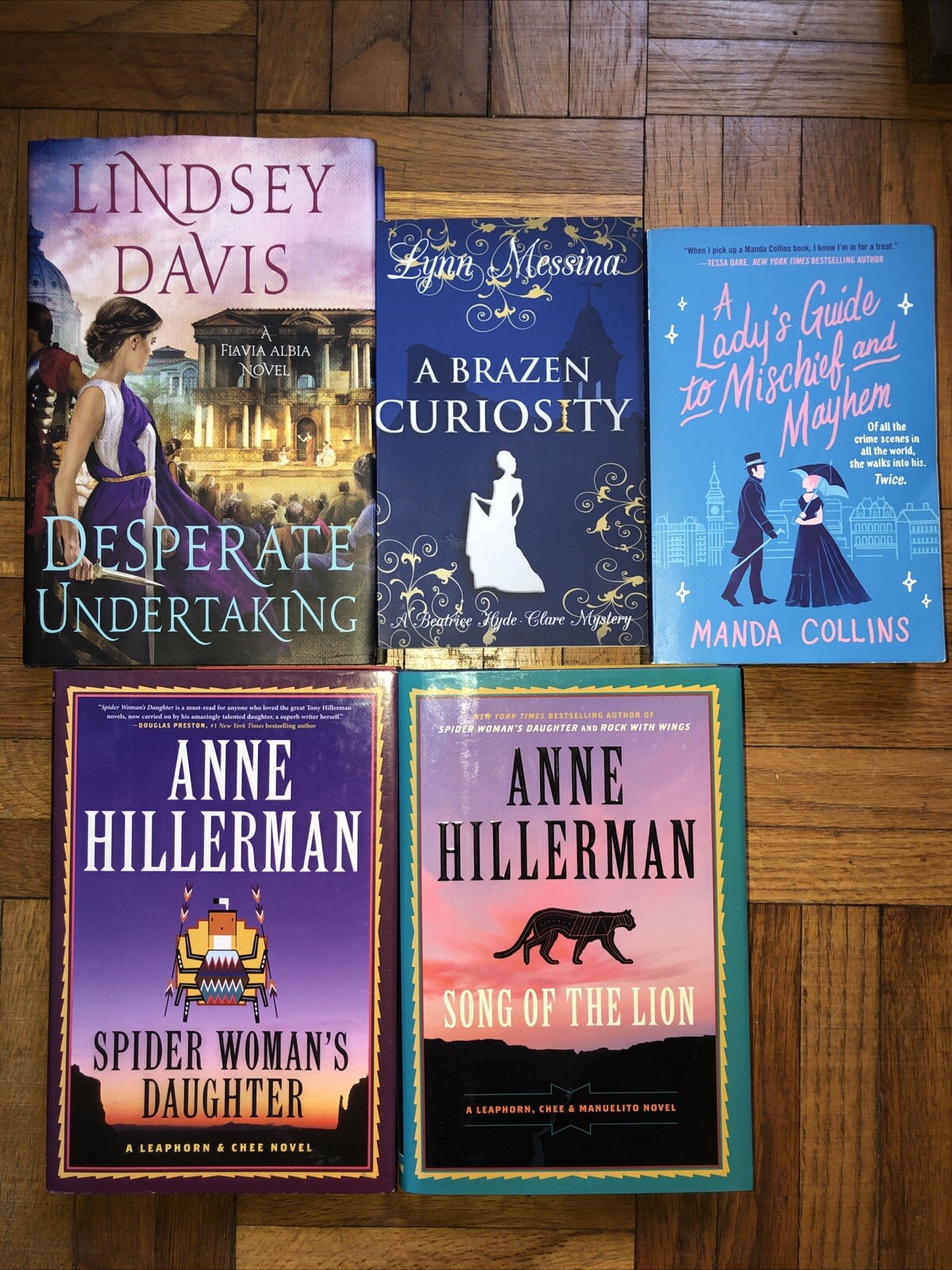 Desperate Undertaking Davis, Messina, Collins, Hillerman LOT 5 HC & ppbk