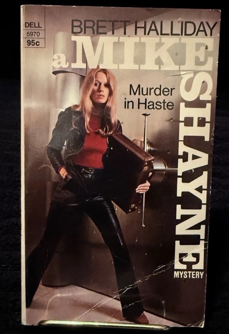 Murder in Haste Brett Halliday Mike Shayne Dell PB 1975 Vintage Mystery