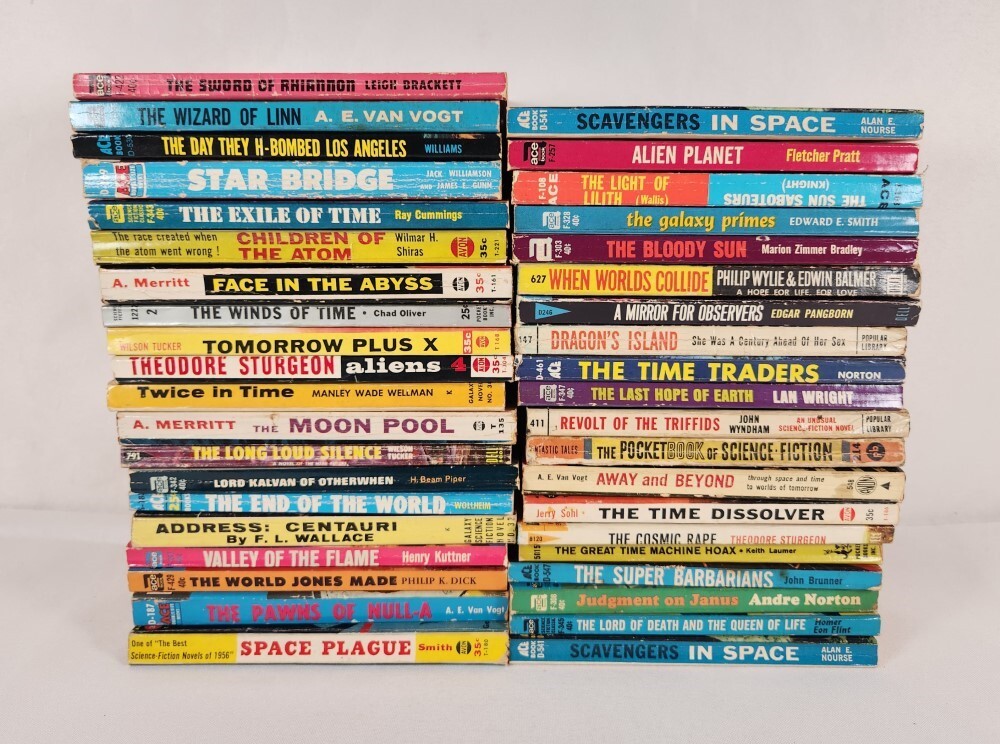 Ace Avon Books Pocket Paperbacks 38ct Science Fiction Space Aliens 1950s+