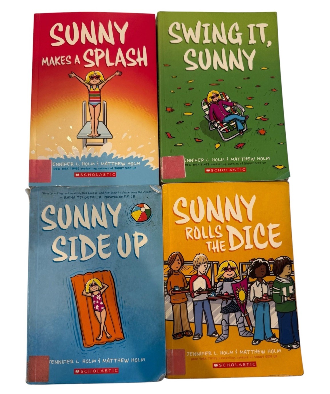 Lot of 4 Sunny Series Paperback Books by Jennifer L. Holm & Matthew Holm