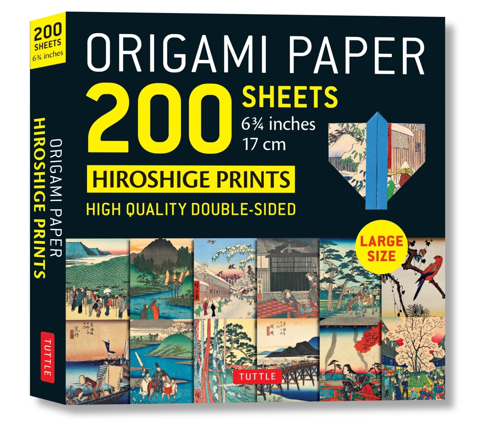 Origami Paper 200 sheets Hiroshige Prints 6 3/4″ (17 cm): Double Sided Origami,