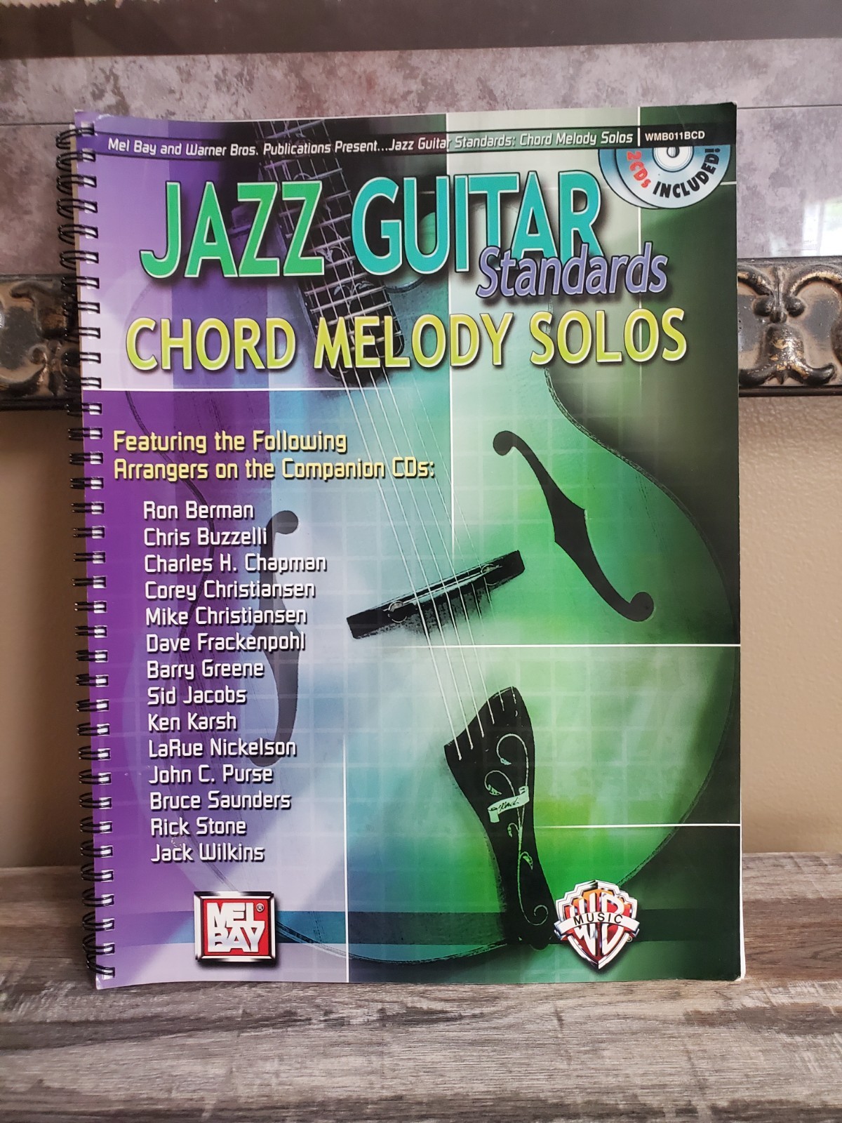 Mel Bay Jazz Guitar Standards Chord Melody Solos NO CD- ACCEPTABLE