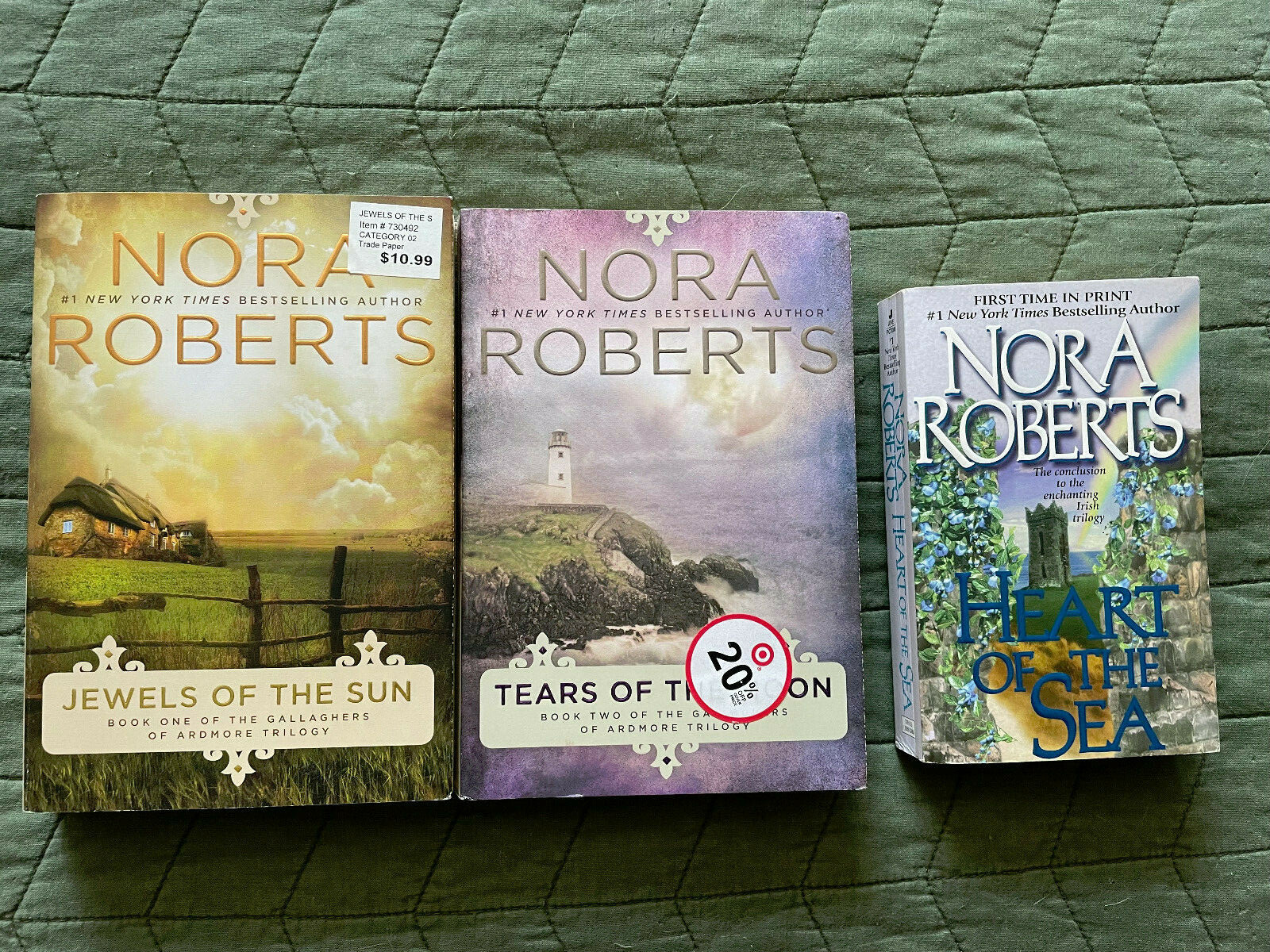 NORA ROBERTS 3 book SET in THE IRISH TRILOGY series Paperback GALLAGHERS