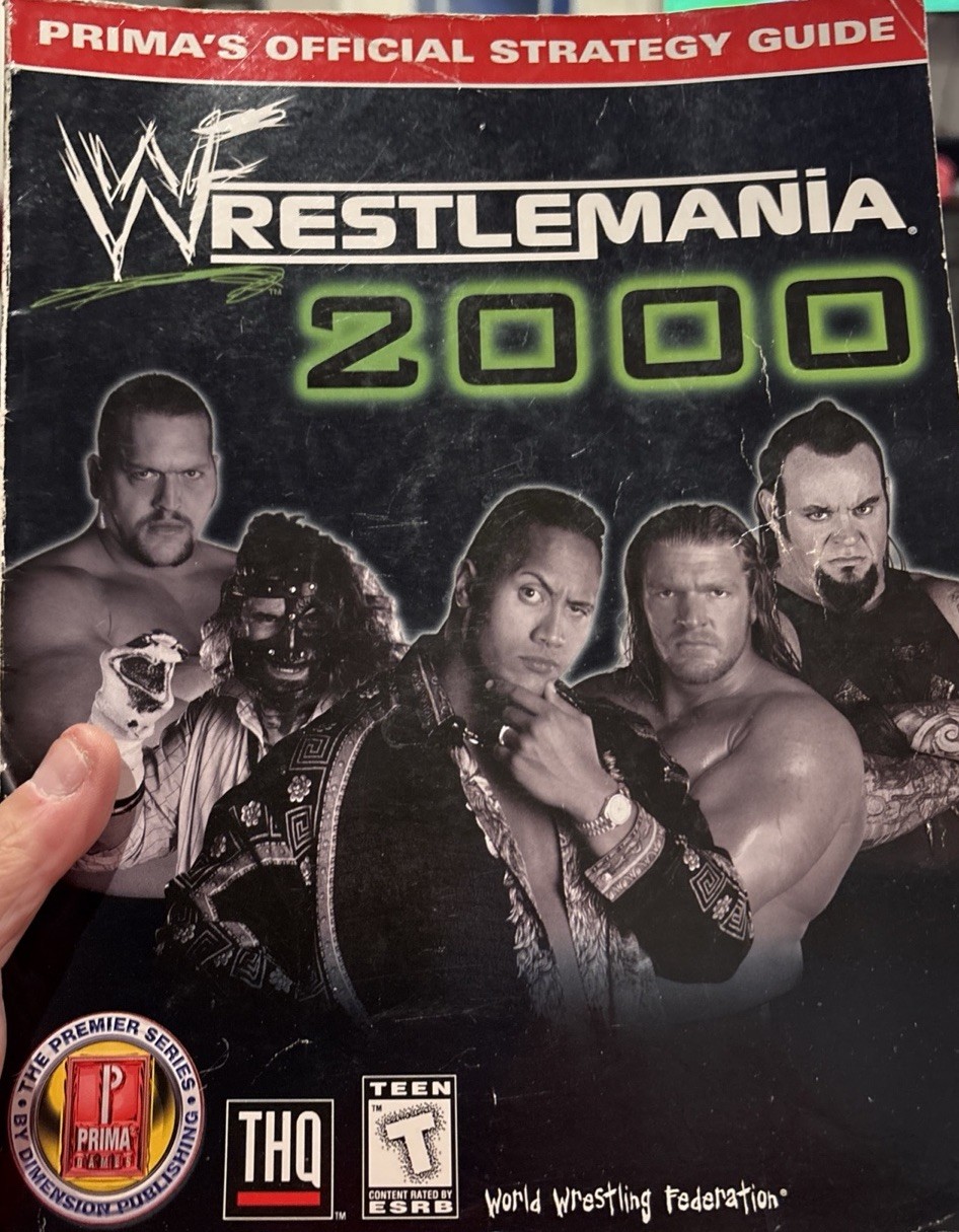 WWF WRESTLEMANIA 2000 – Prima Official Strategy Guide Nintendo 64