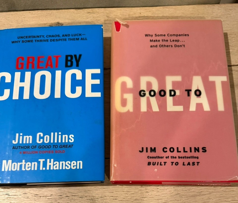 Jim Collins 2-Book Hardcover Set – Good to Great & Great by Choice Business