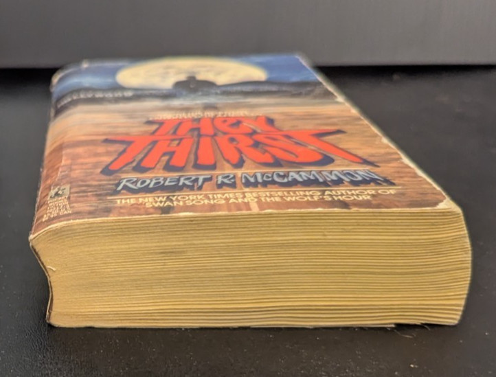 Vintage Robert R McCammon THEY THIRST 1980s Horror Pocket Books Paperback 1ST ED