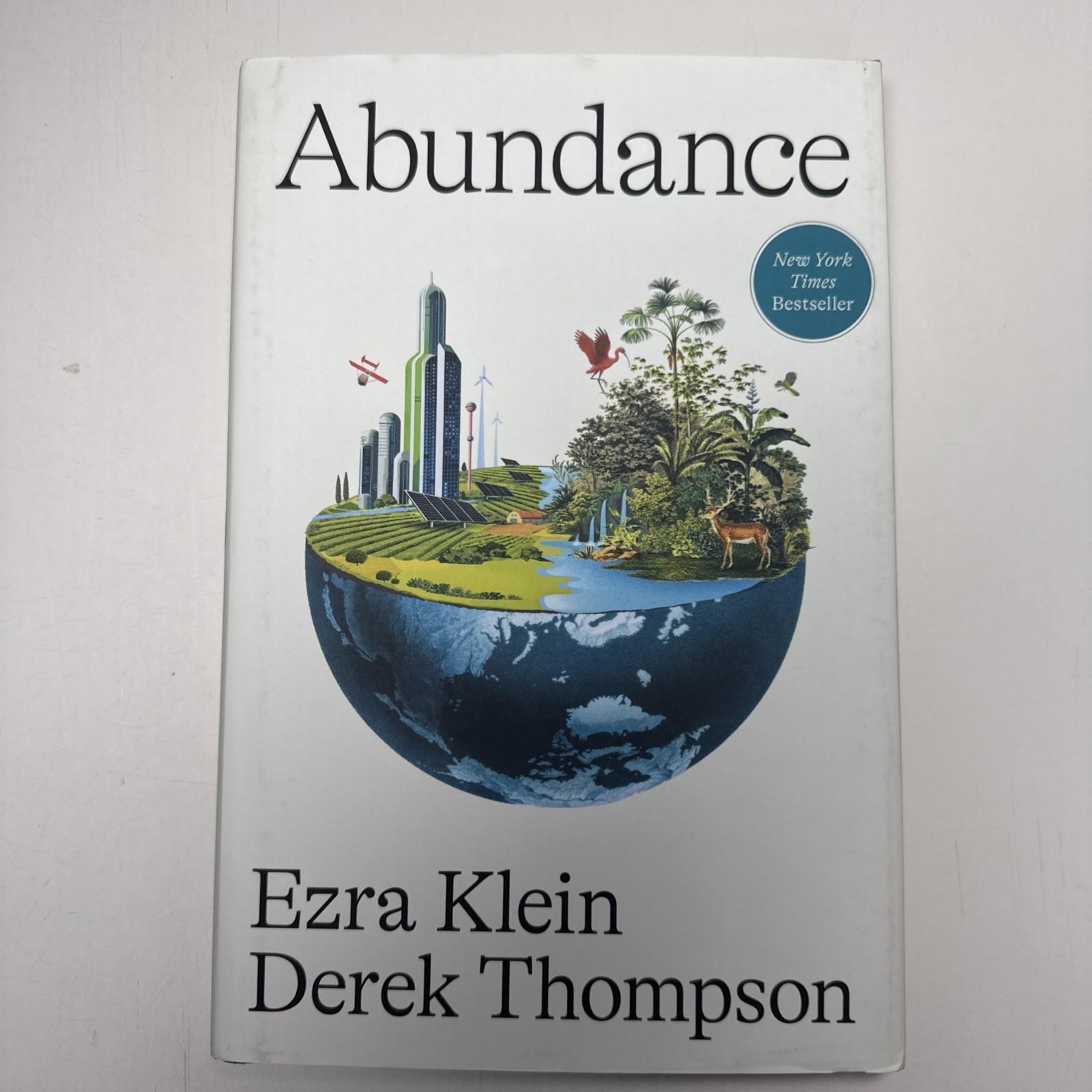 Abundance by Ezra Klein and Derek Thompson Hardcover New York Times Best Seller