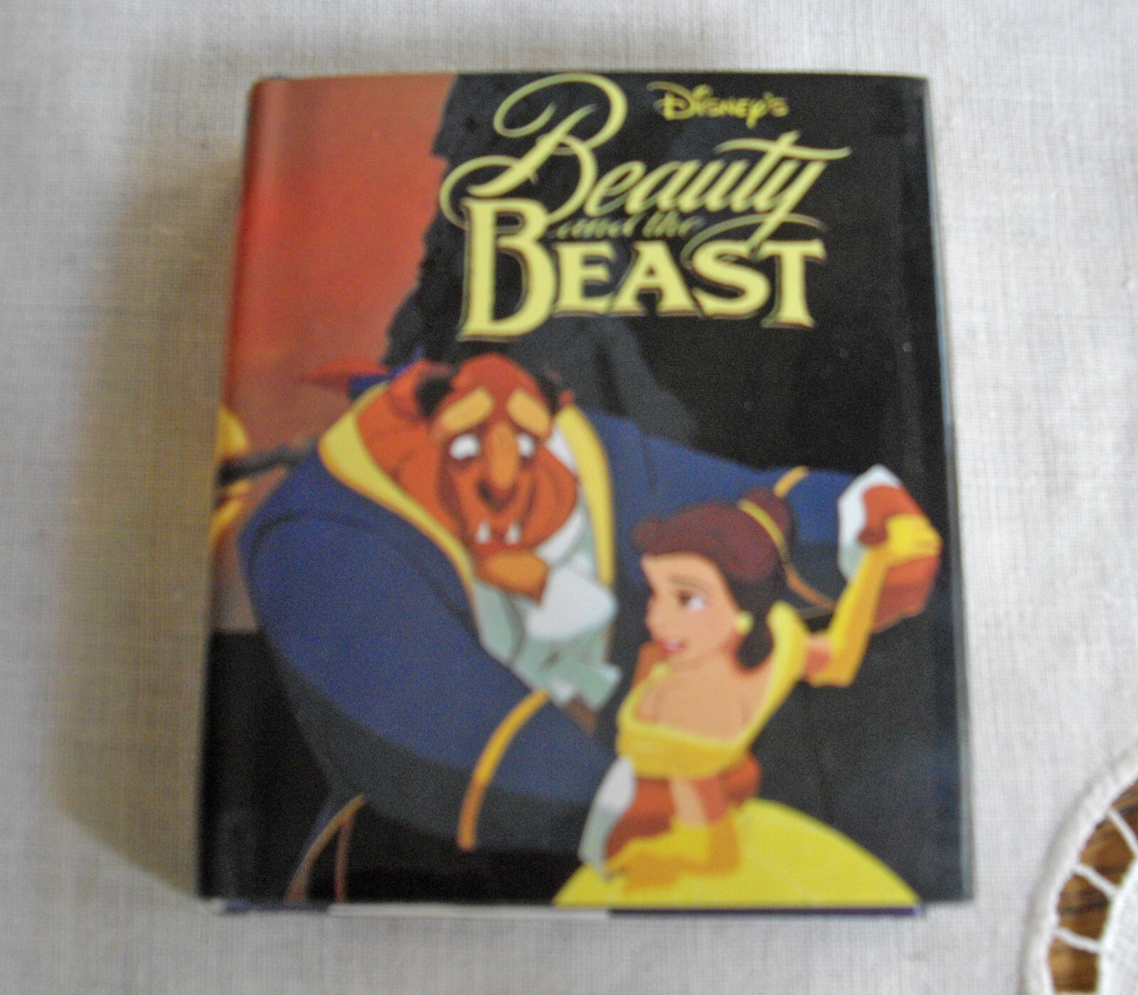 Disney Beauty and the Beast Miniature Hardback 3 1/4″ Book ~