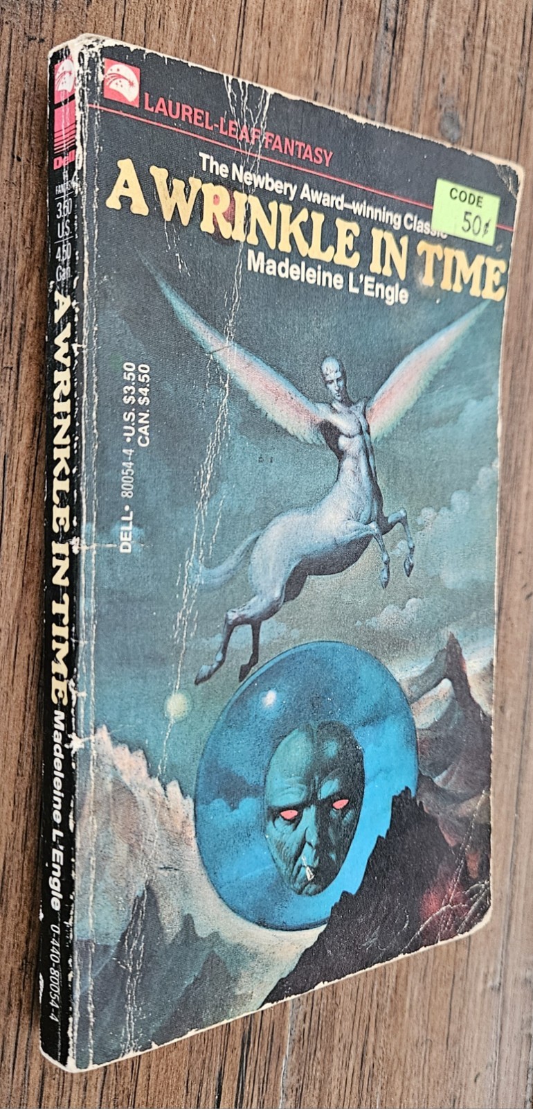 A Wrinkle in Time by Madeleine L’Engle Paperback, 1976 Dell Laurel Leaf Fantasy