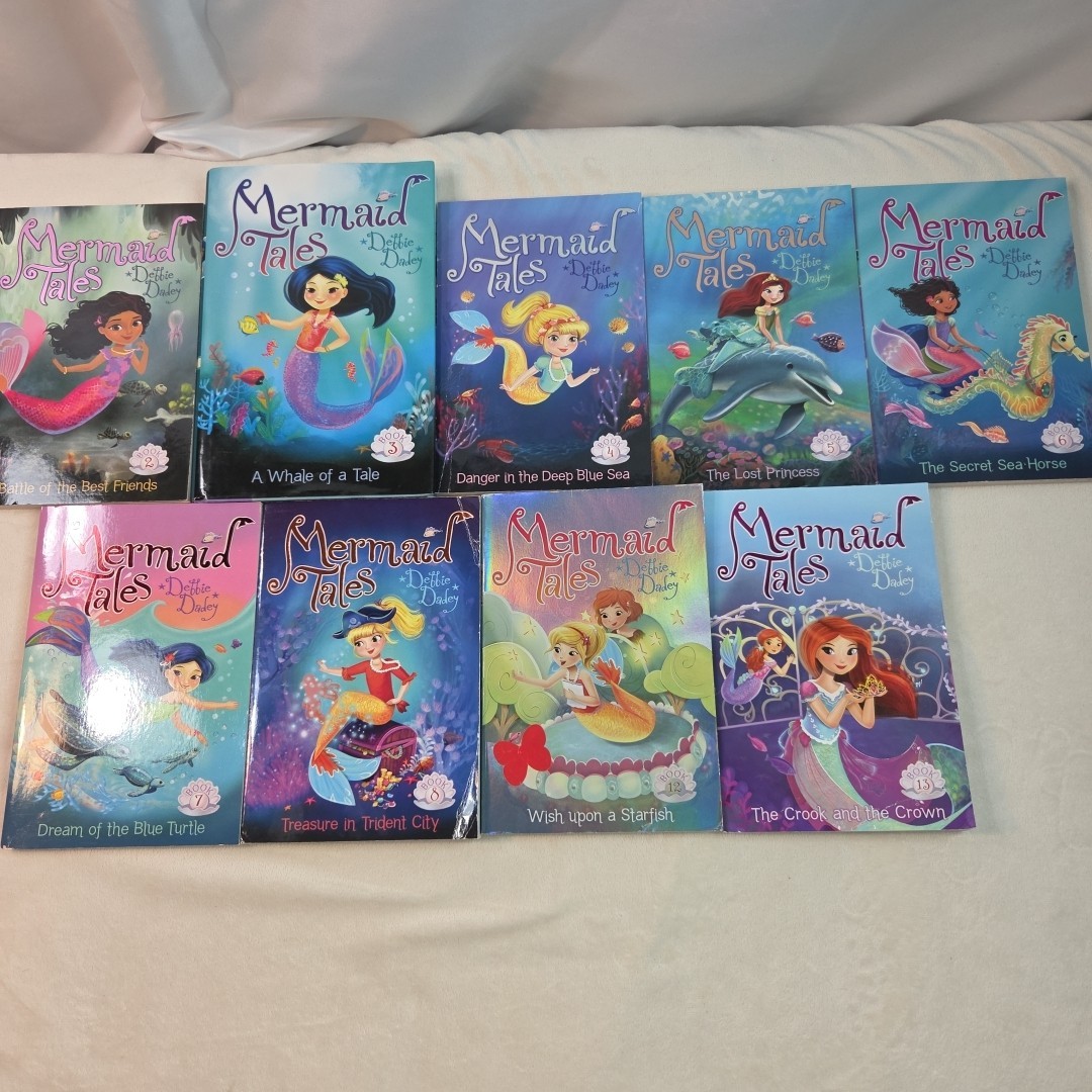 Mermaid Tales by Debbie Dadey Paperback lot of 9 Books Ages 6-9 Illustrated