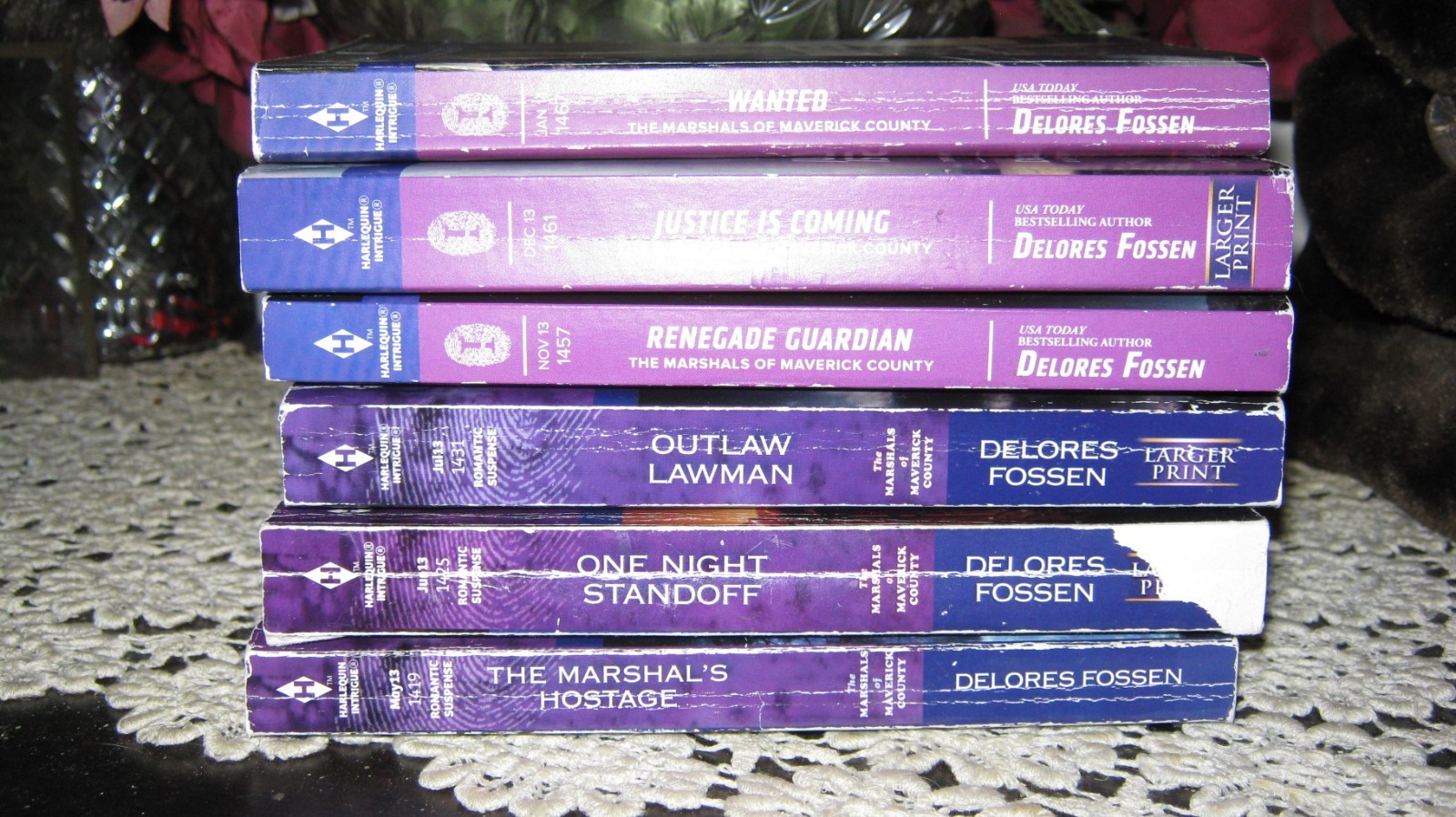 Complete Set Lot of 6 Marshals of Maverick County books by Delores Fossen M-849