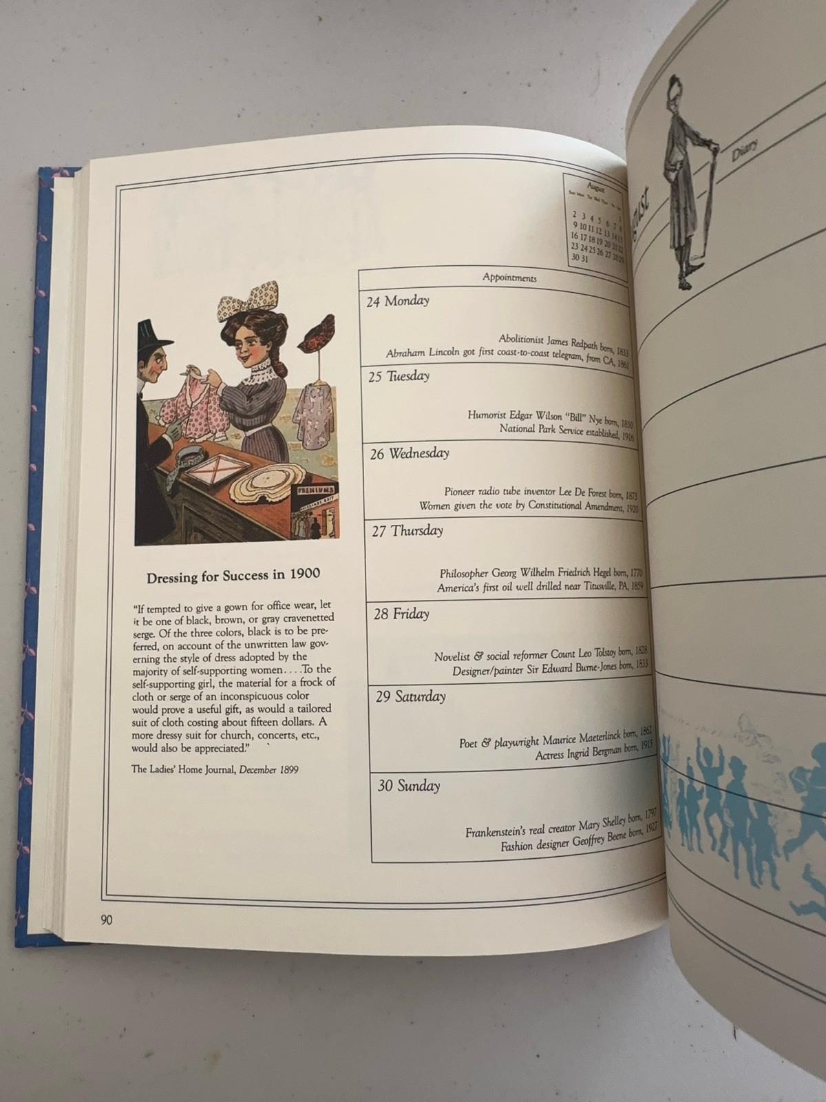 Our Old Fashioned Country Diary 1987 Hard Cover 144 Pages