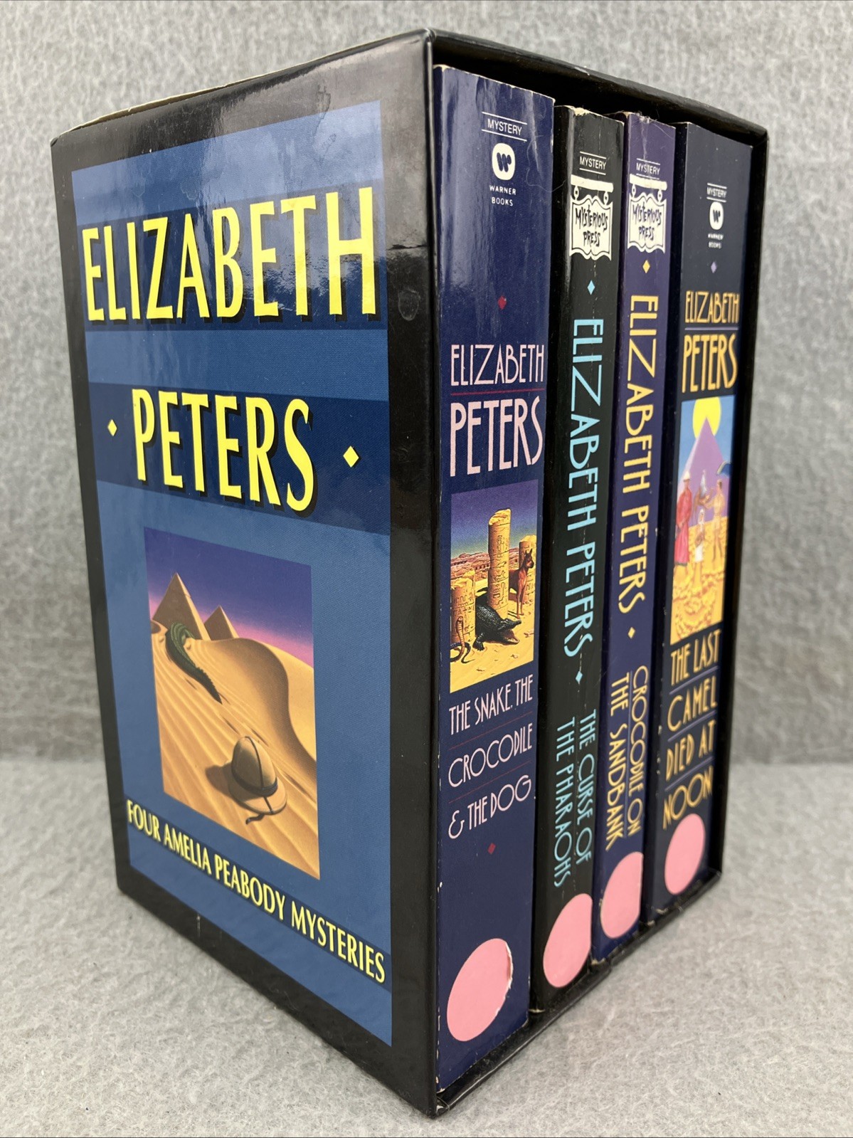 Elizabeth Peters BOX SET LOT OF 4 Four Amelia Peabody Mysteries Egypt Adventure