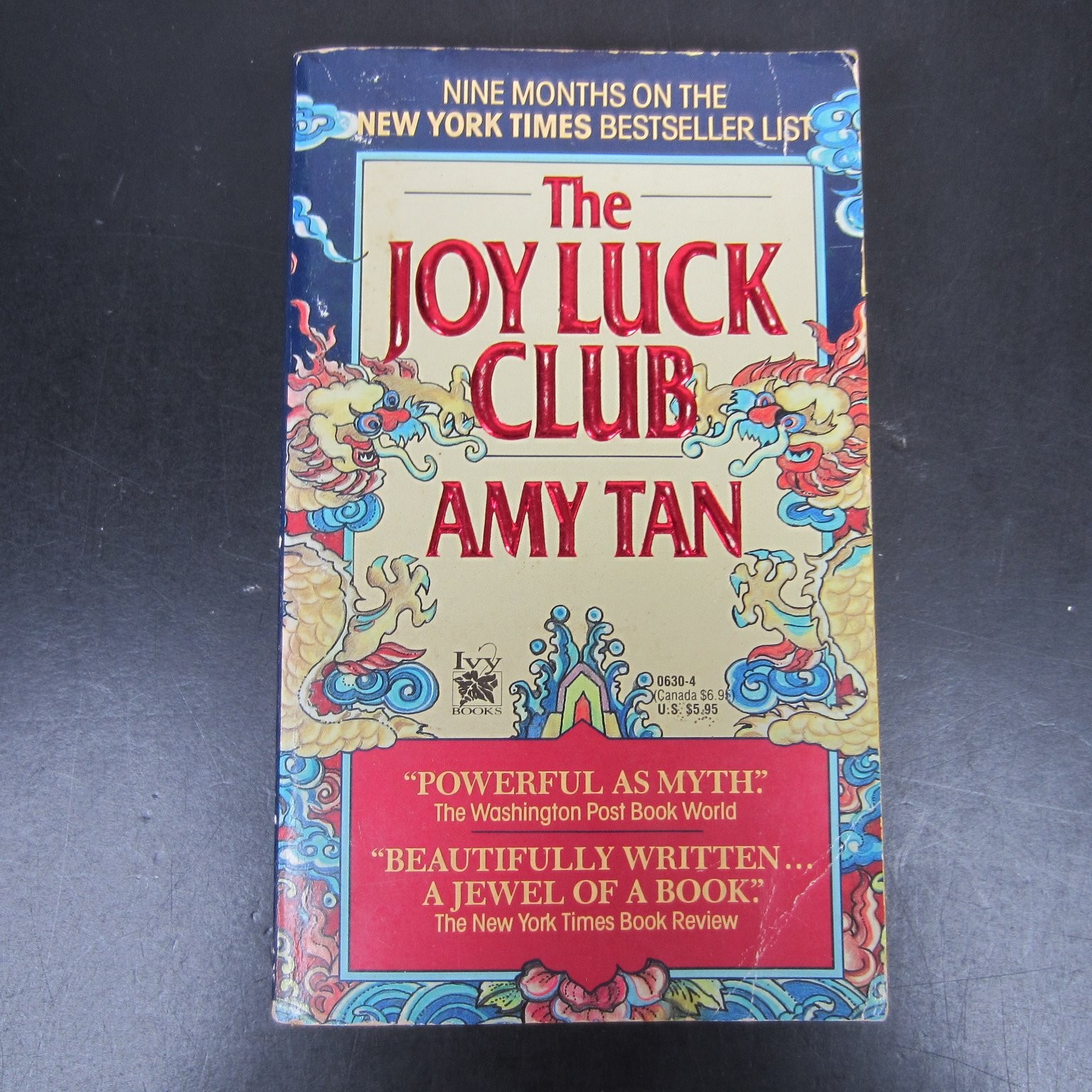 The Joy Luck Club Amy Tan 1989 First Ballantine International Edition Literary
