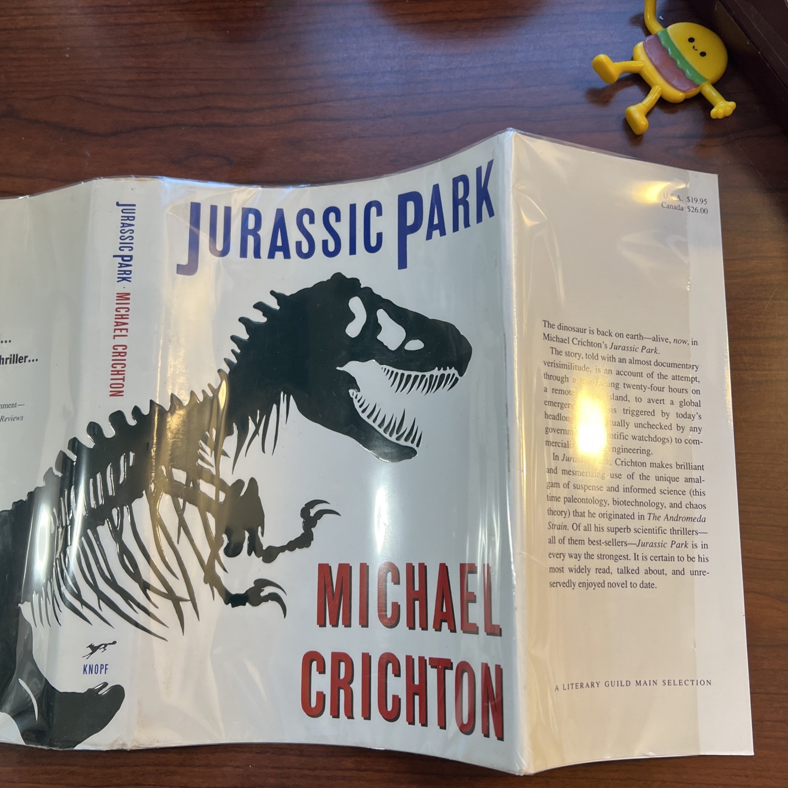 Jurassic Park – Michael Crichton (Hardcover) First Edition/Print, 1st/1st, VG