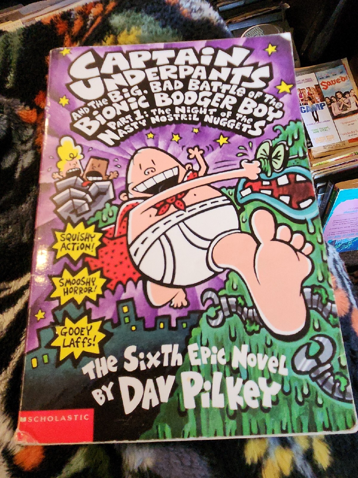 Captain Underpants Part 1 The Big Bad Battle of Bionic Booger Boy 6th Epic Novel