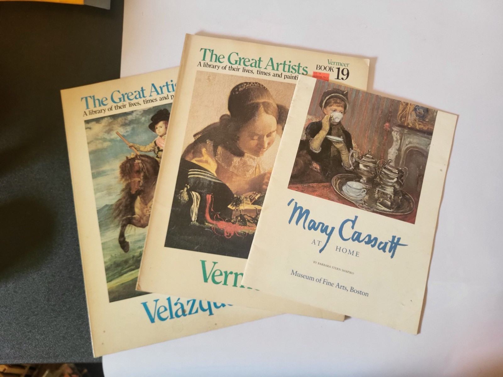 The Great Artists A Library Velasquez Vermer + Cassatt Art books lot