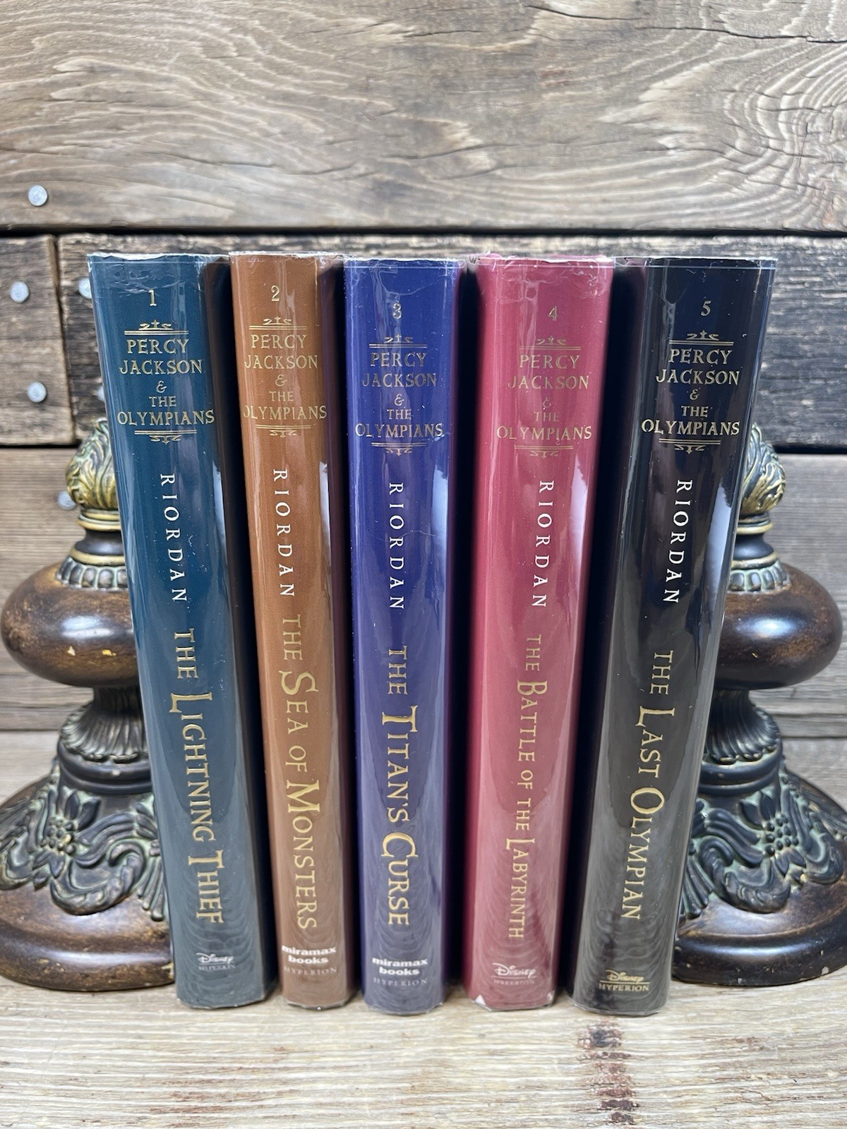 Percy Jackson and the Olympians Series 1-5 Set Rick Riordan 1 2 3 4 5 HC HB