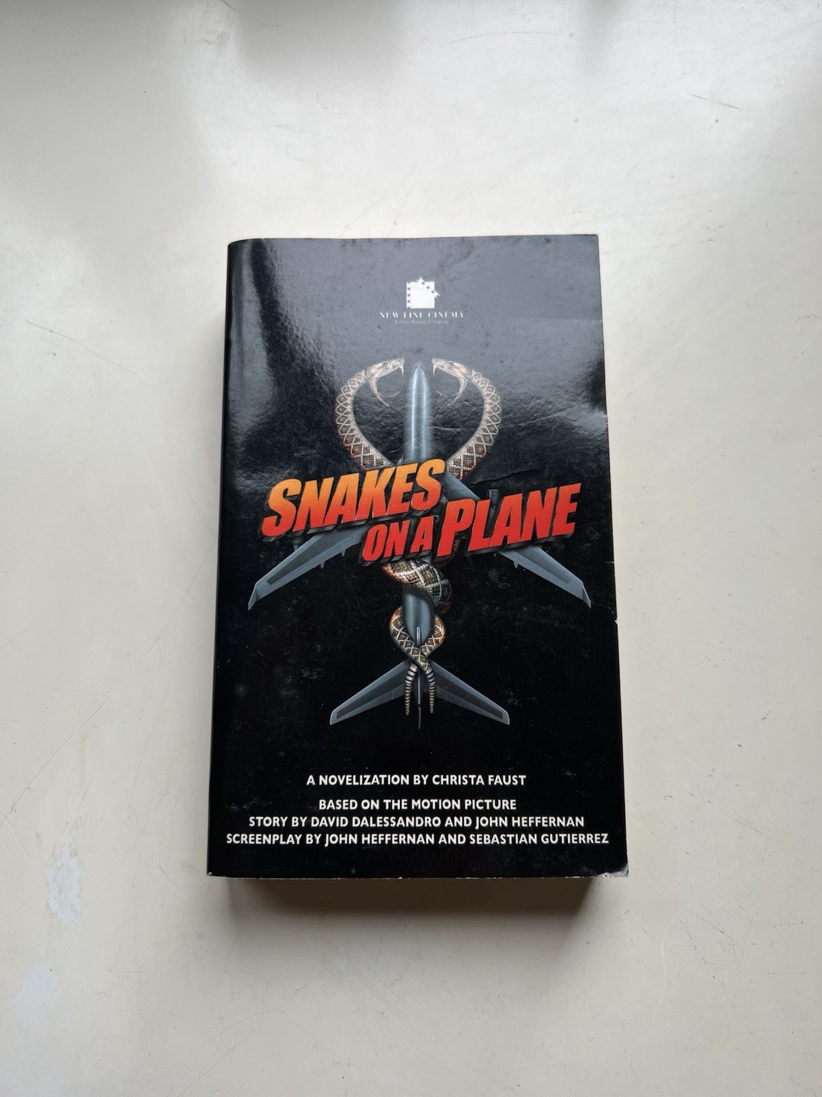 Snakes on a Plane A Novelization by Christa Faust 1st Edition 2006 Paperback