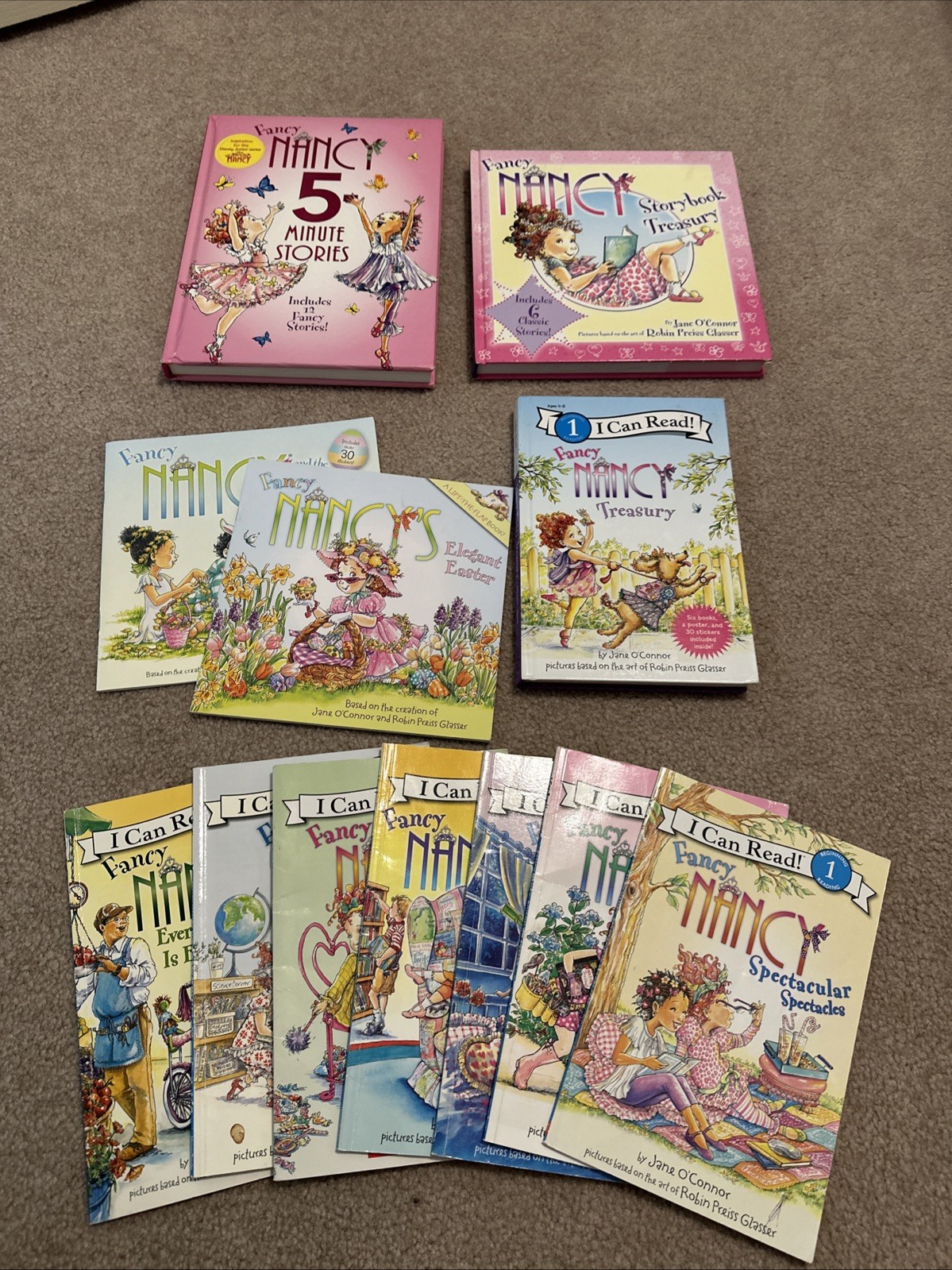 Mixed Lot of 12 Fancy Nancy Books Jane O’Connor Paperback & Hardcover I Can Read