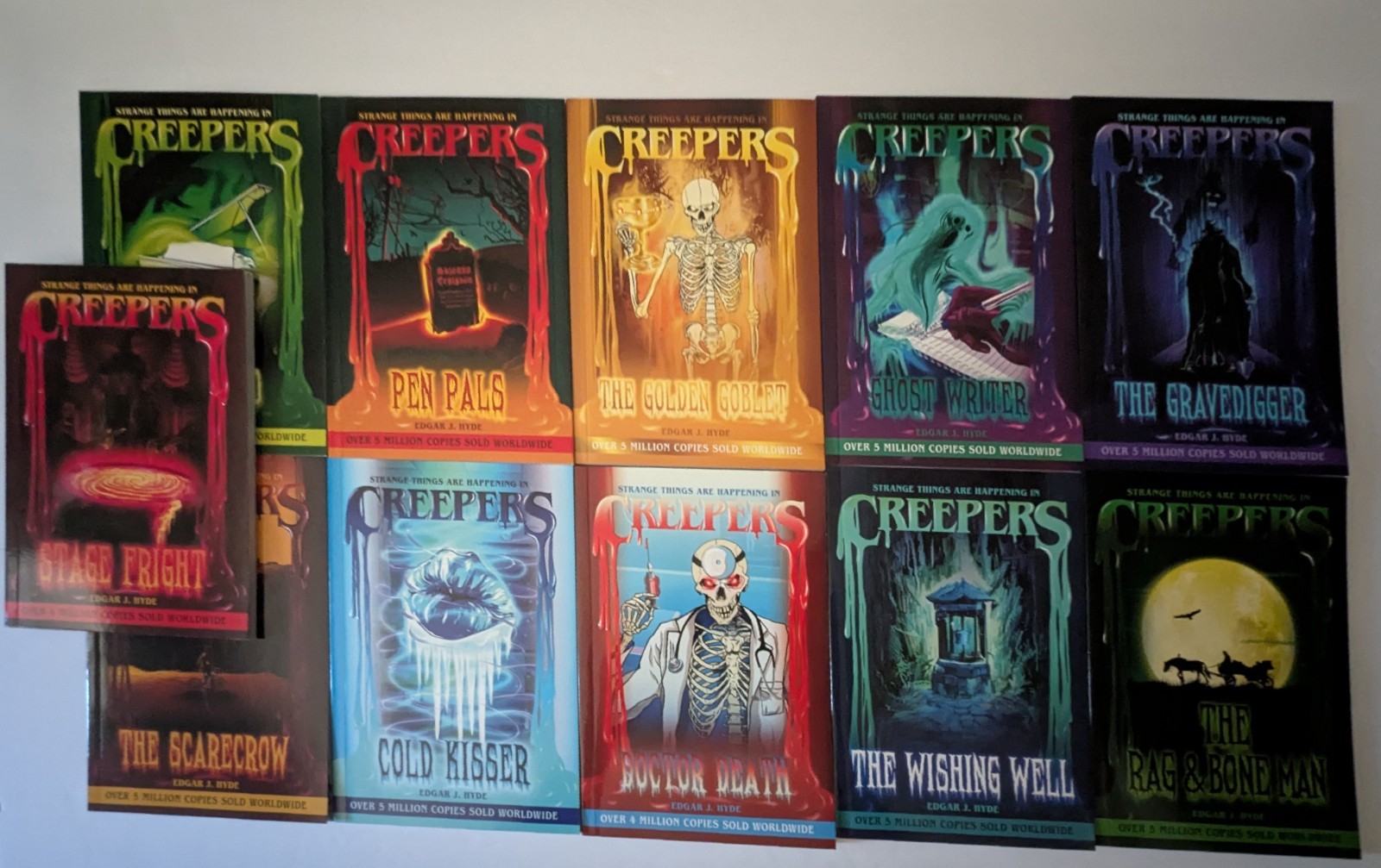 Creepers Books 1 2 3 4 5 6 7 8 9 11 12 Edgar J. Hyde Horror Novels Lot Brand New