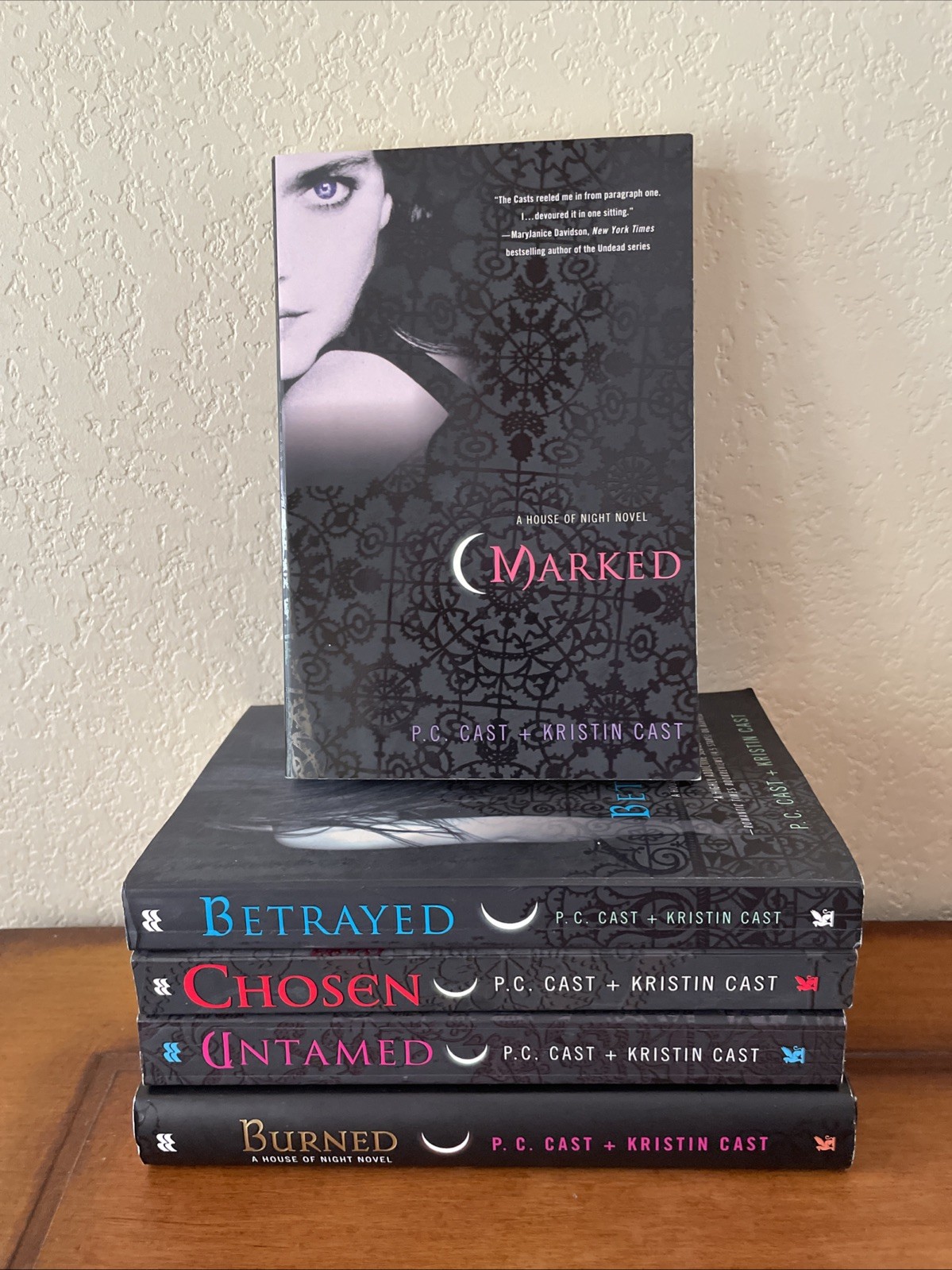 House of Night Series Lot of 5 Books of 1-4,7 by Kristin Cast & P.C. Cast PB HC