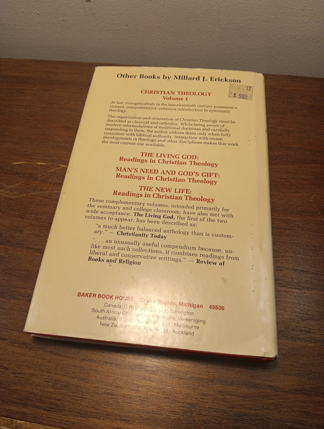 Millard J Erickson: Contemporary Options in Eschatology. Hardcover 1983