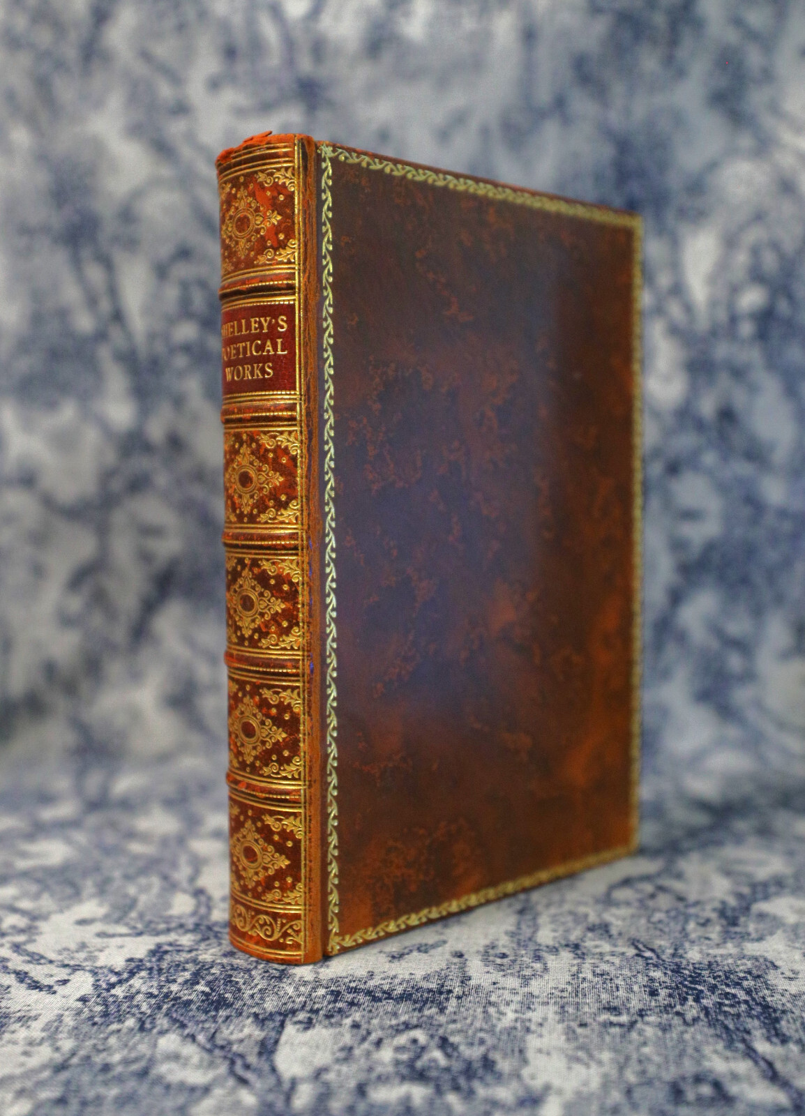 [Sh12] Fine Binding Riviere, 1935 Oxford Press Gilt, Shelley’s Poetical Works