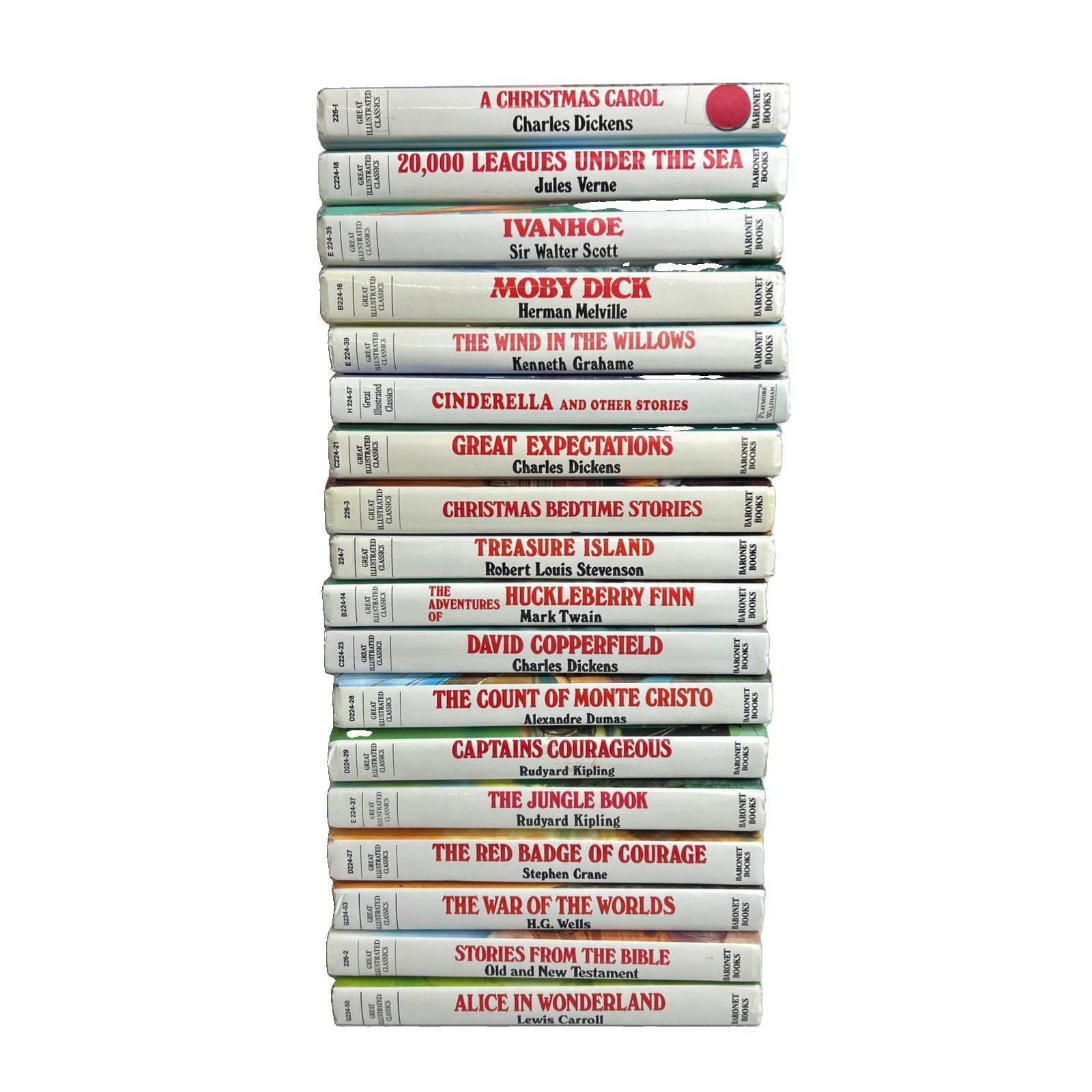 Great Illustrated Classics Lot of 18 Books Baronet Hardcover Children’s Young