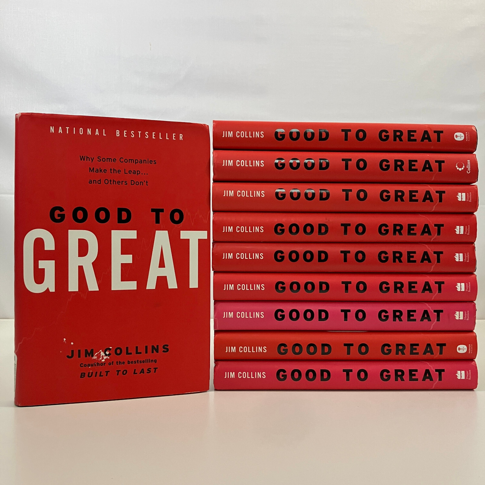 Jim Collins 10 Good to Great HCDJ Book Lot Harper Collins Business Management
