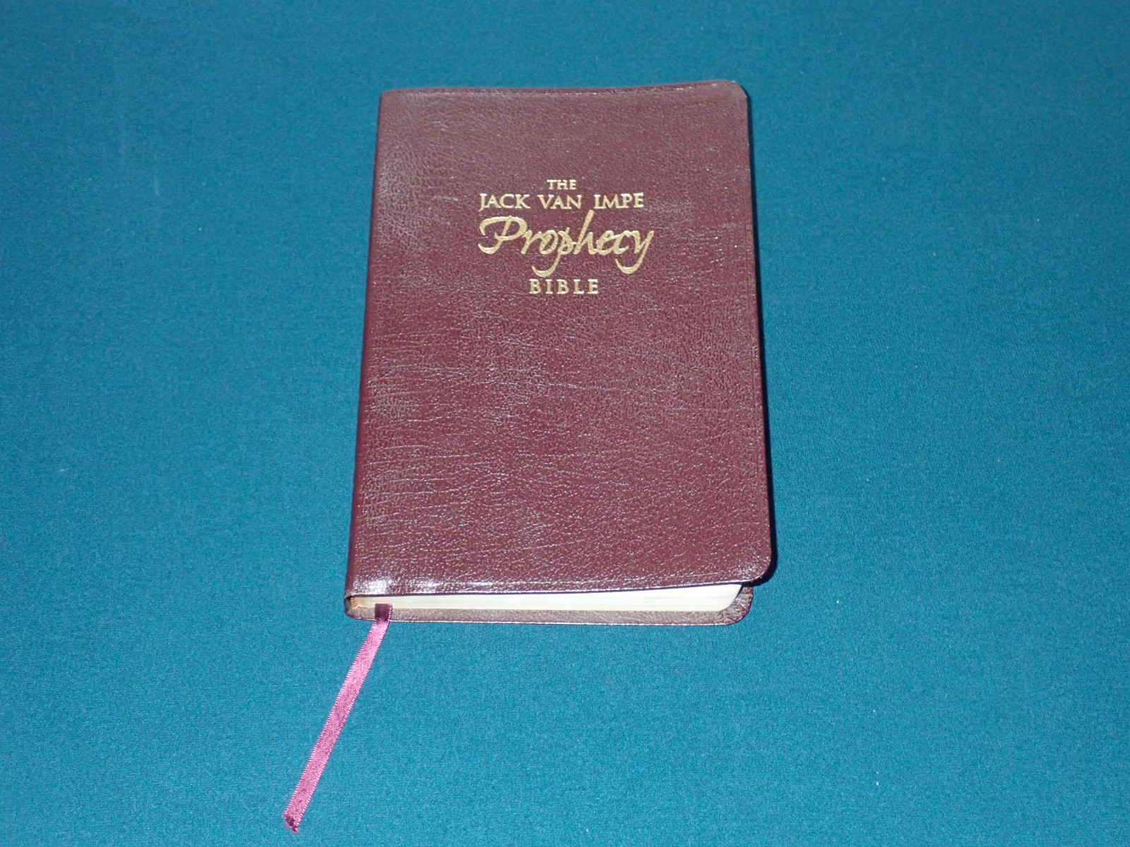 Jack Van Impe Prophecy Bible KJV 1999 Imitation Leather Red Letter Clean Pages