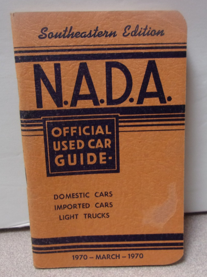 NADA Official Used Car Guide March 1970 Paperback Book Vintage Auto Values