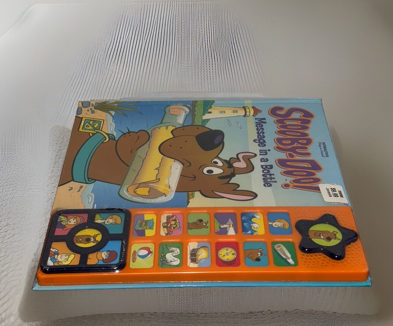 Scooby-Doo! MESSAGE IN A BOTTLE Interactive Play-A-Sound Book 2004 – New sealed!