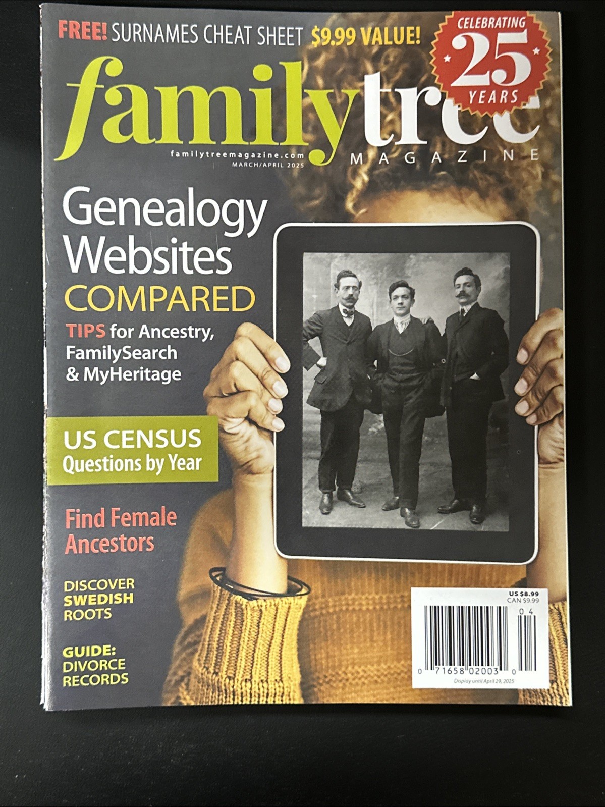 Family Tree Magazine March April 2025 Genealogy Websites Compared