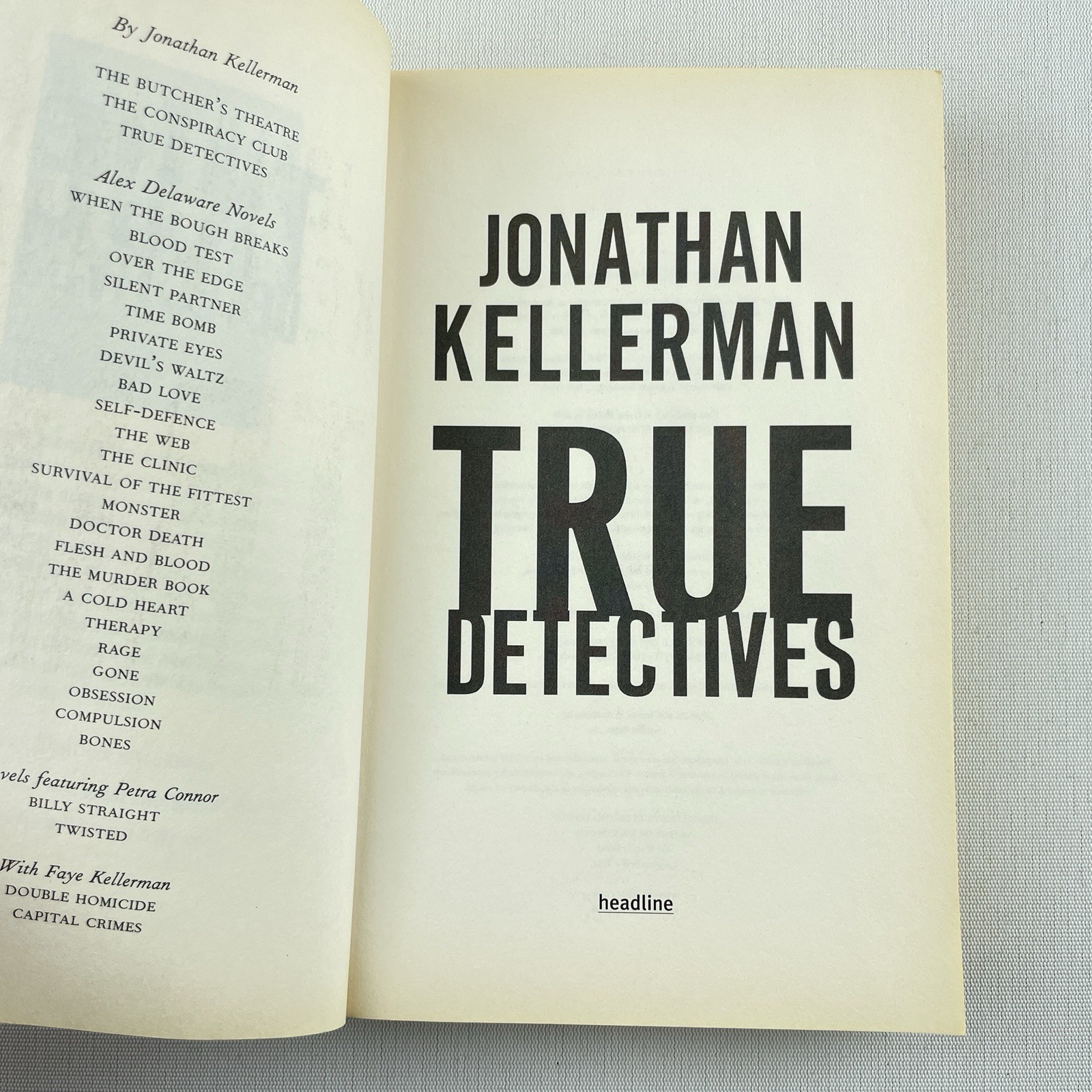 True Detectives Jonathan Kellerman Paperback Crime Mystery Thriller 978075534530