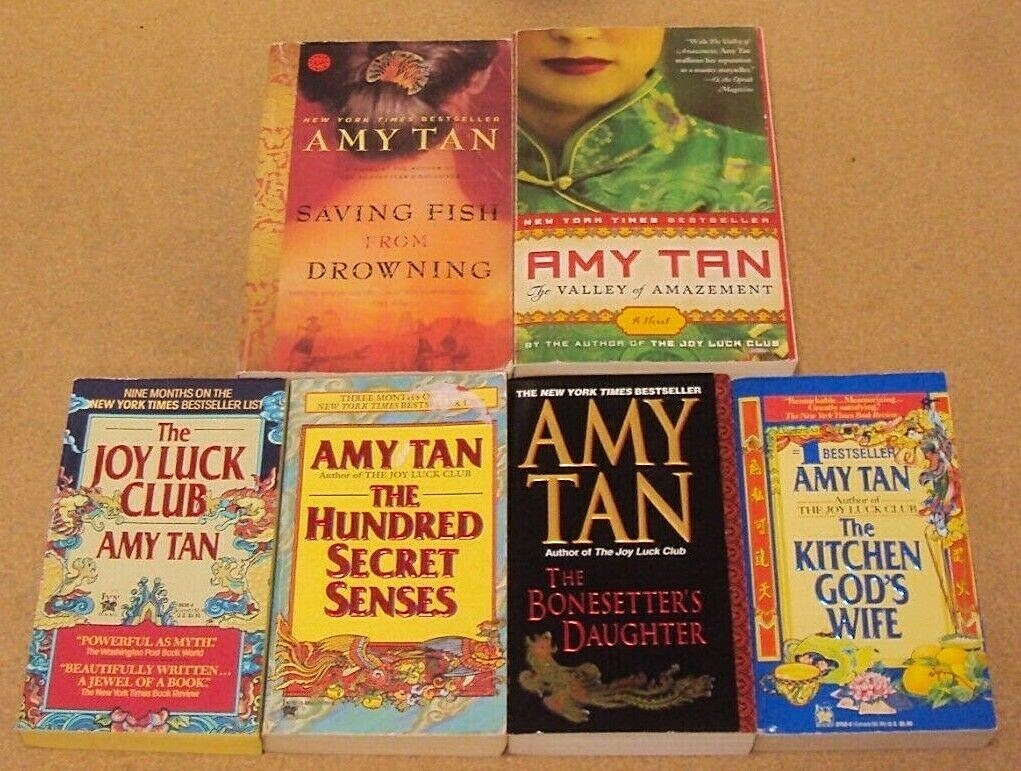 Lot 6 PB Book Amy Tan Complete All Novels Joy Luck Club Valley of Amazement…