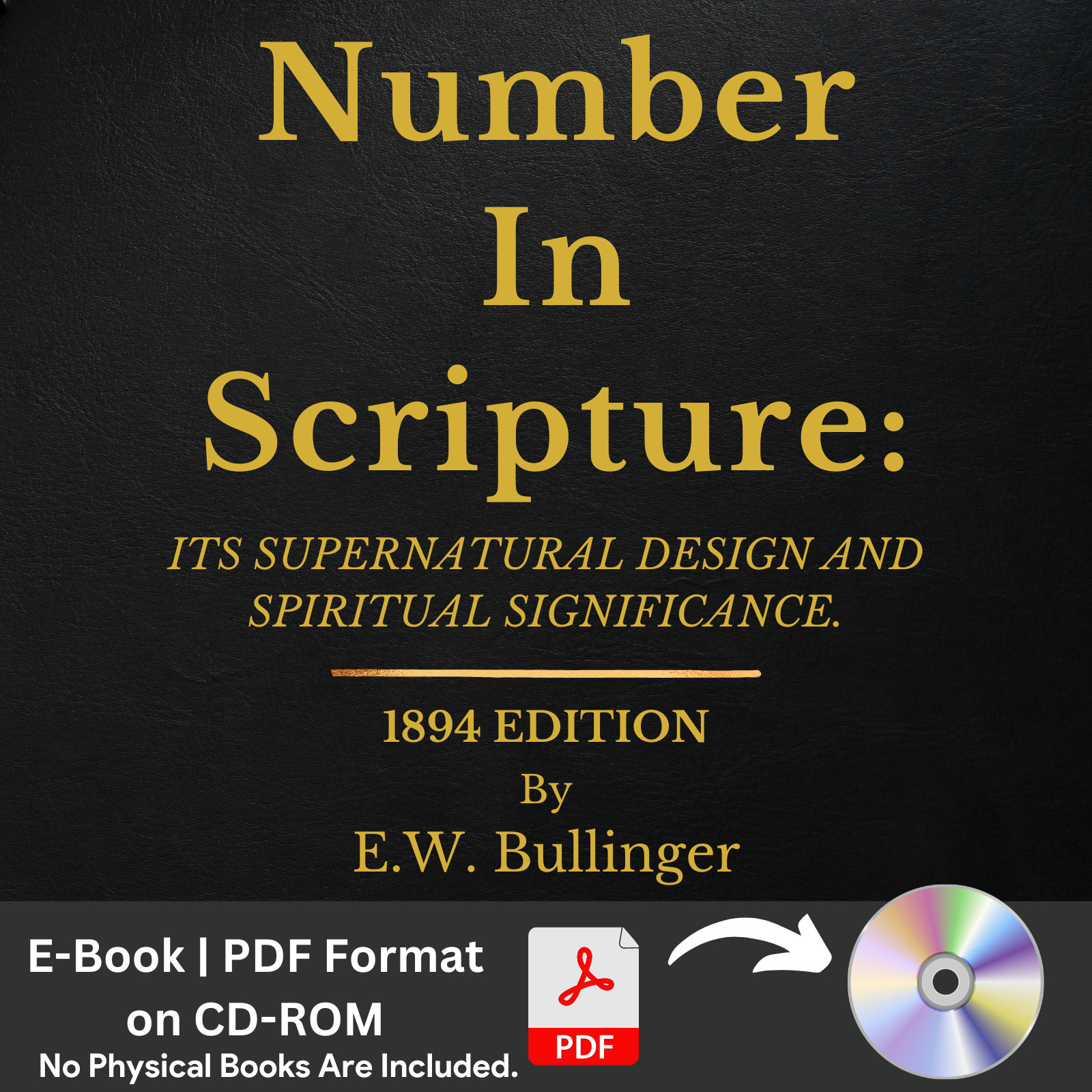 Number in Scripture by EW Bullinger – Christian Bible Study Theology ebook on CD
