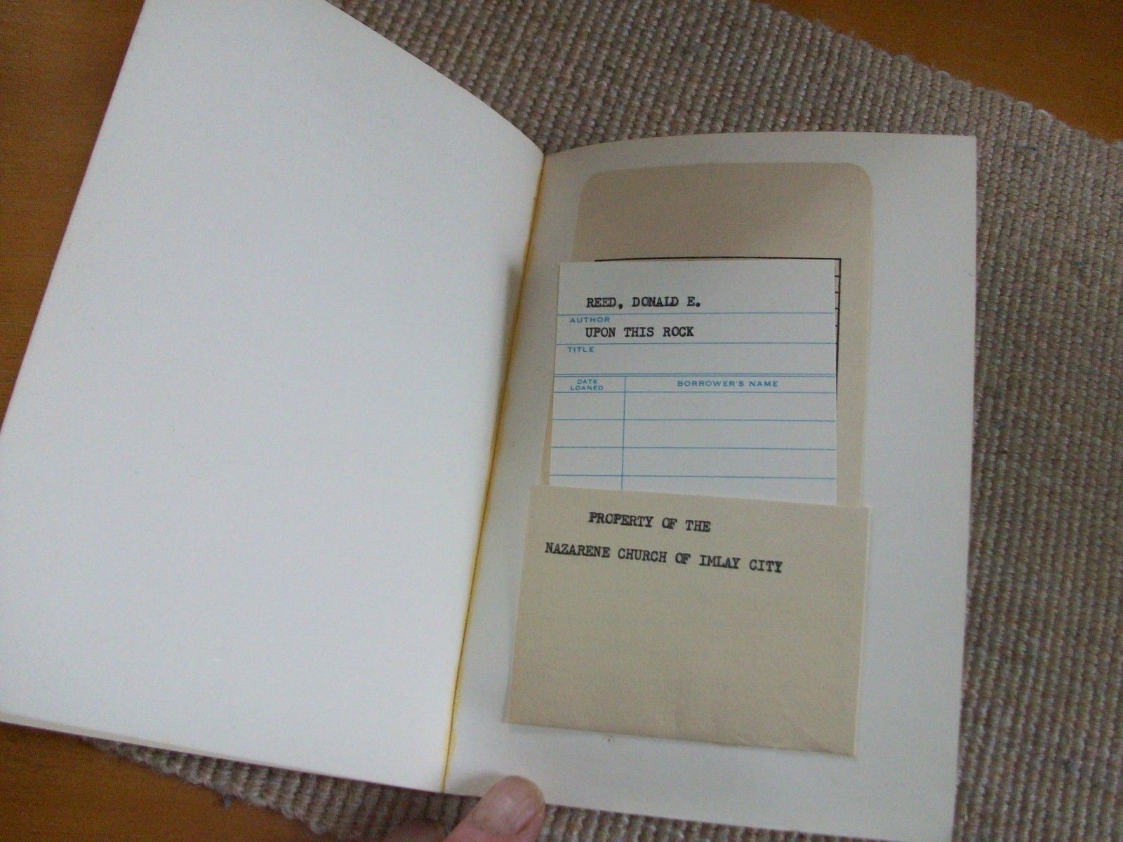 Upon This Rock: Nazarene Missions 1972-73 in Mideast, Cape Verde,Europe (Pb)