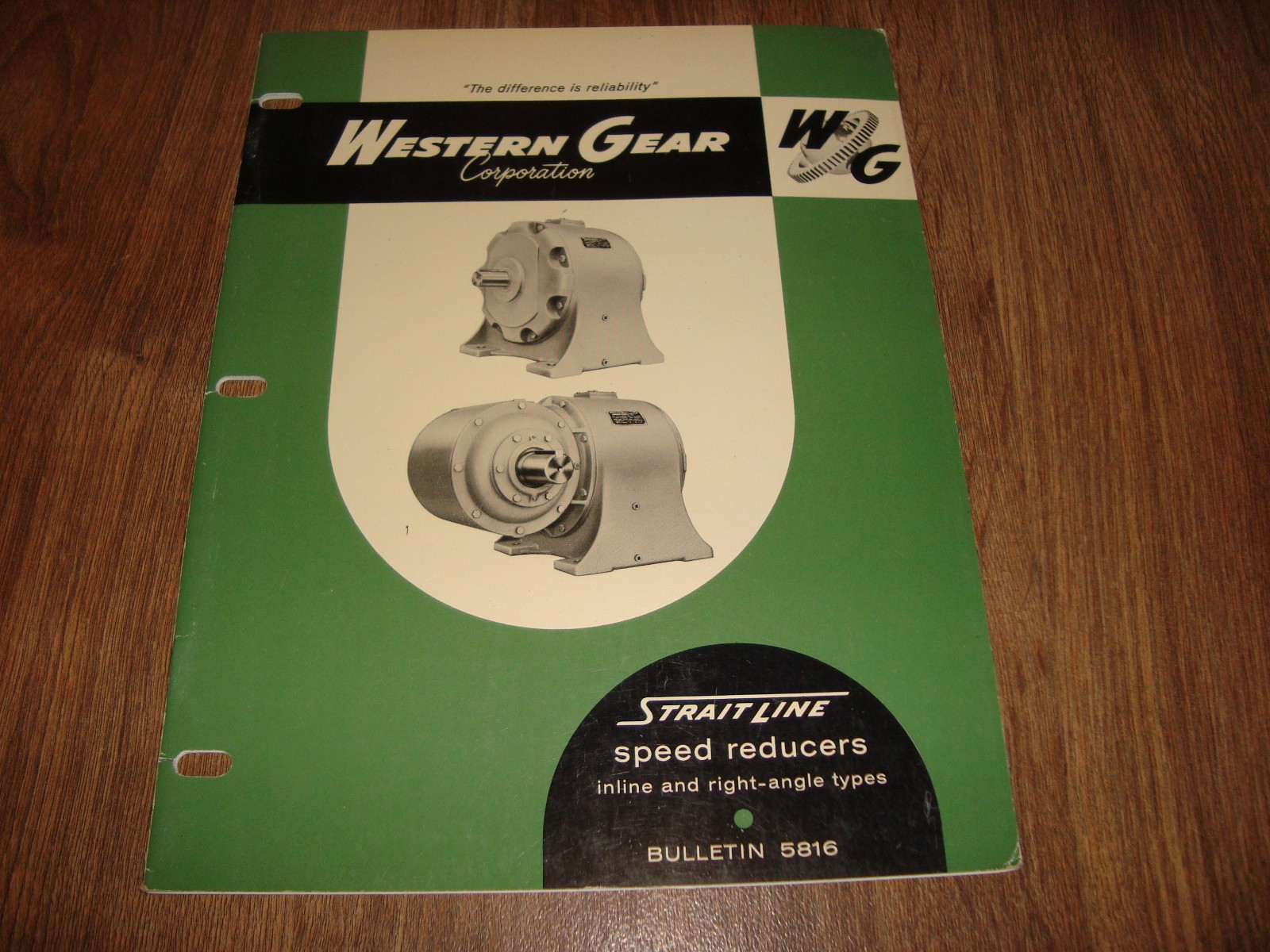 Vintage Western Gear Speed Reducers Inline And Right Angle Types Bulletin 5816