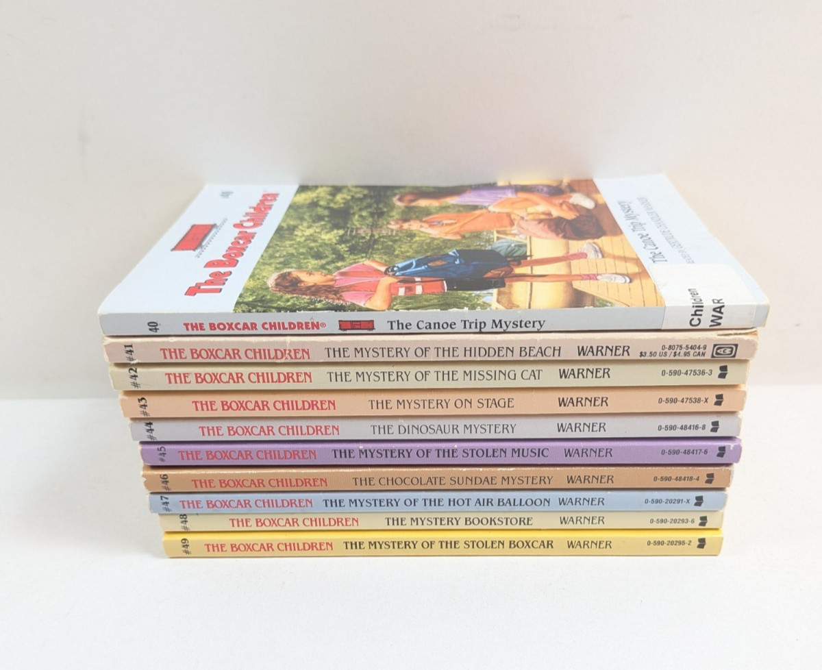 The Boxcar Children Complete 40-49 Book Set Series Lot of 10 Books Vintage PB